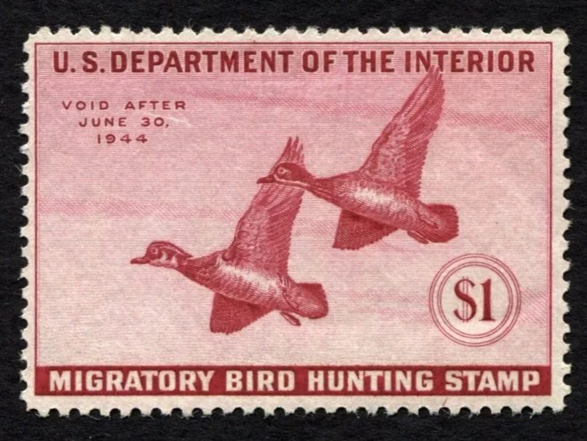 RW10 1943-44 Wood Ducks, Mint VF-XF