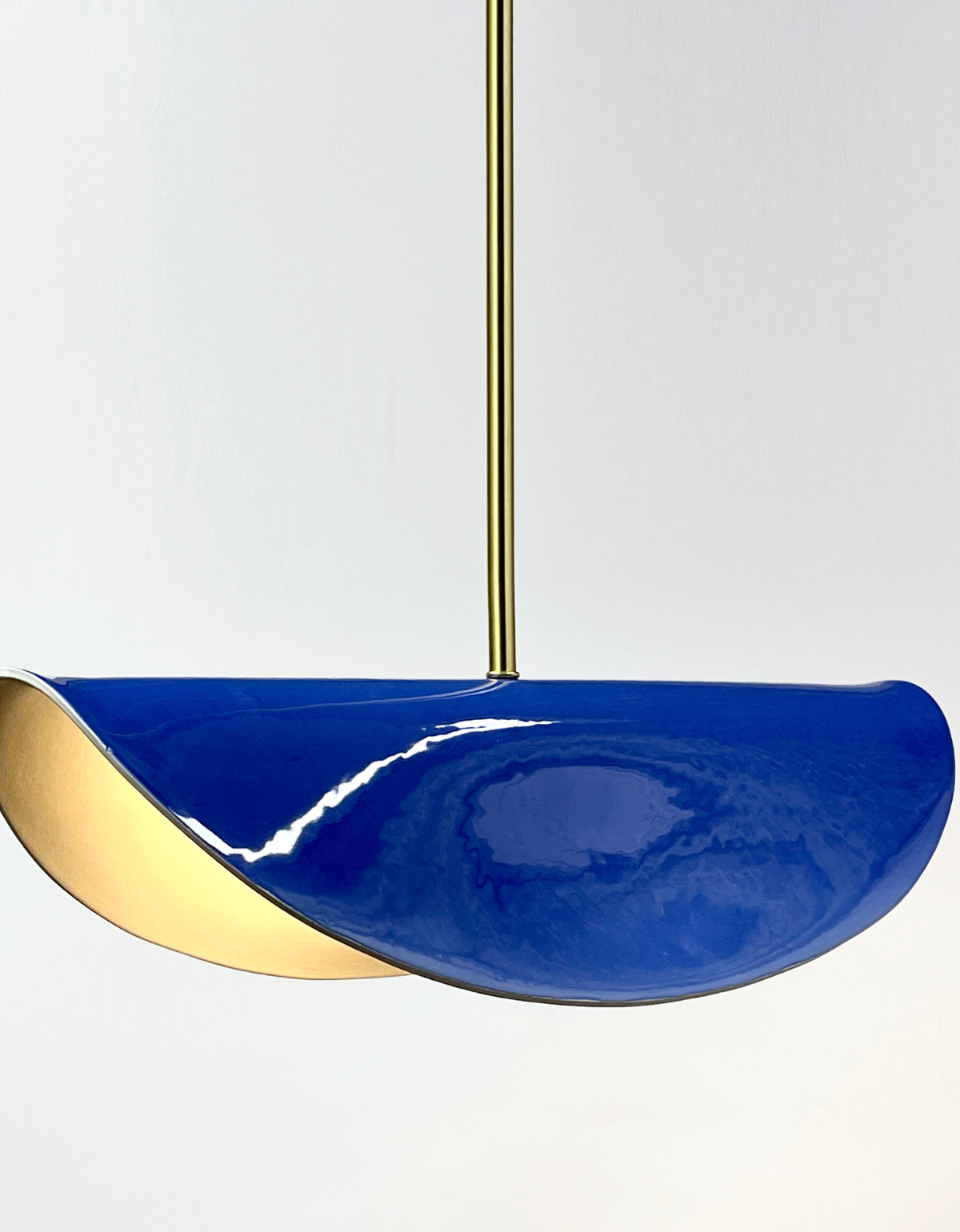 Olivia Barry's award-winning Rodeo pendant light, NYCxDESIGN 2025 winner, photo by John Muggenborg