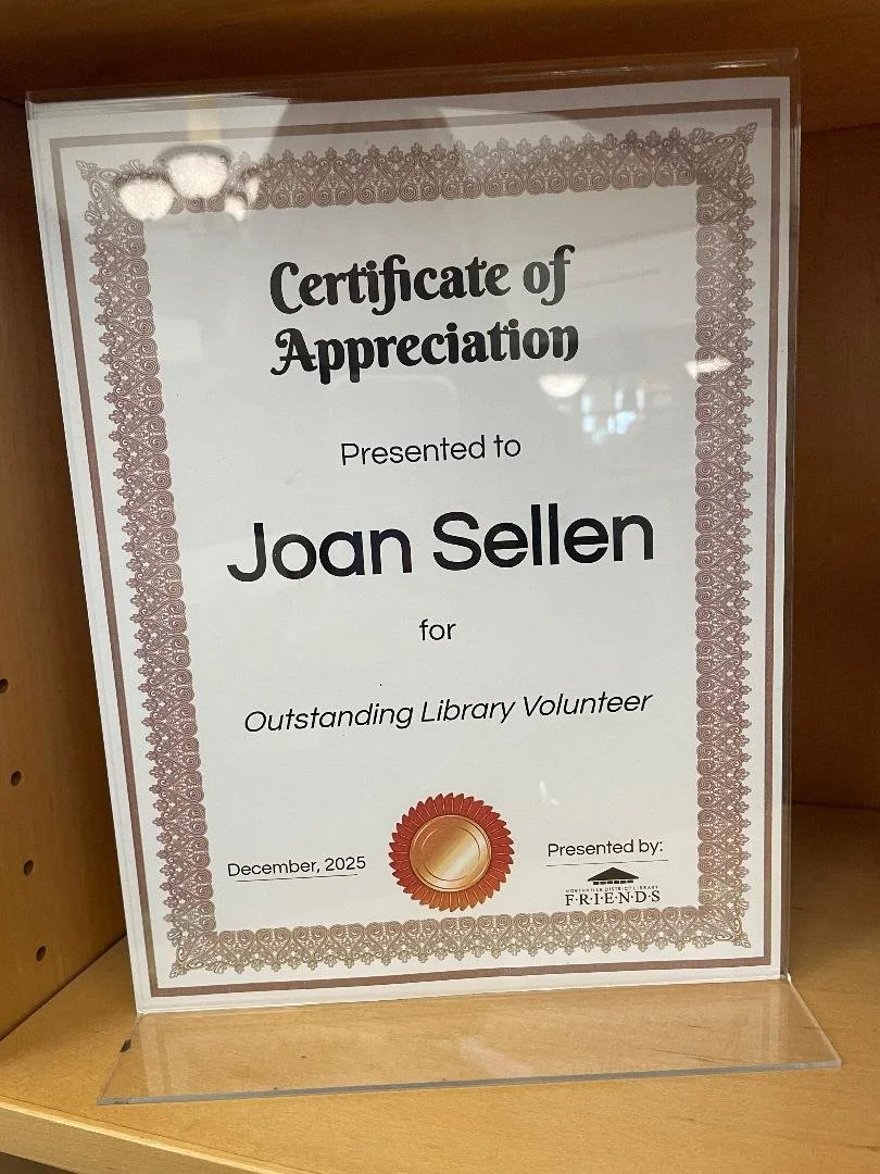 Seen in Northville library showcase! Congrats to member Joan Sellen for well-deserved recognition and representing us well in the community!