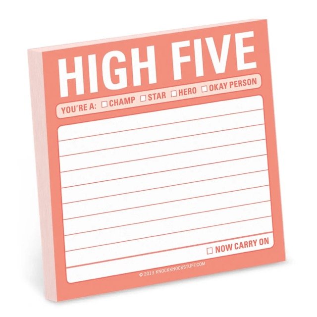 High 5 Sticky Notes