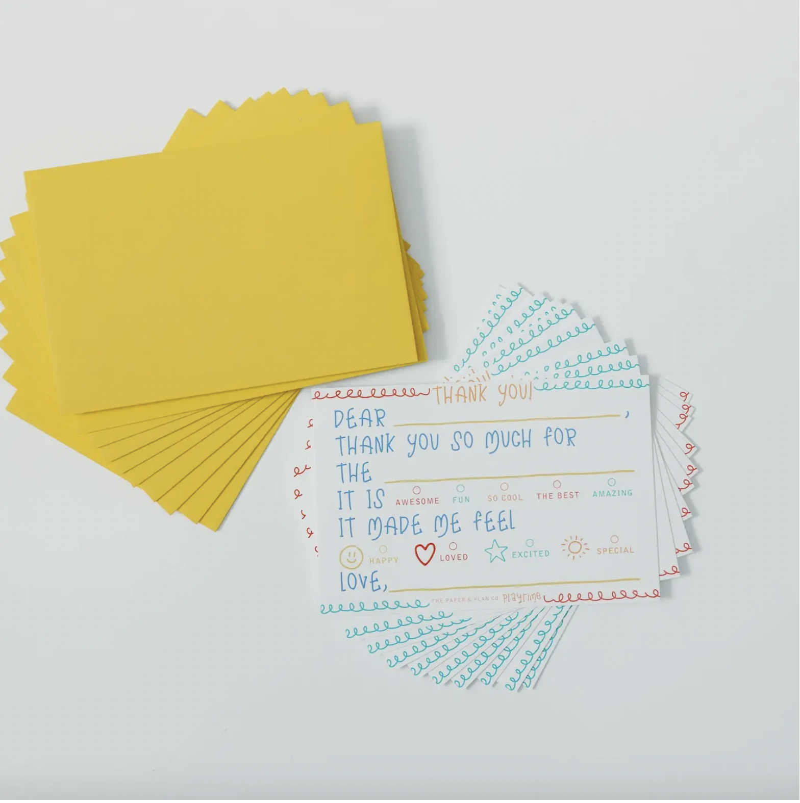 Kid's Thank You Card Set