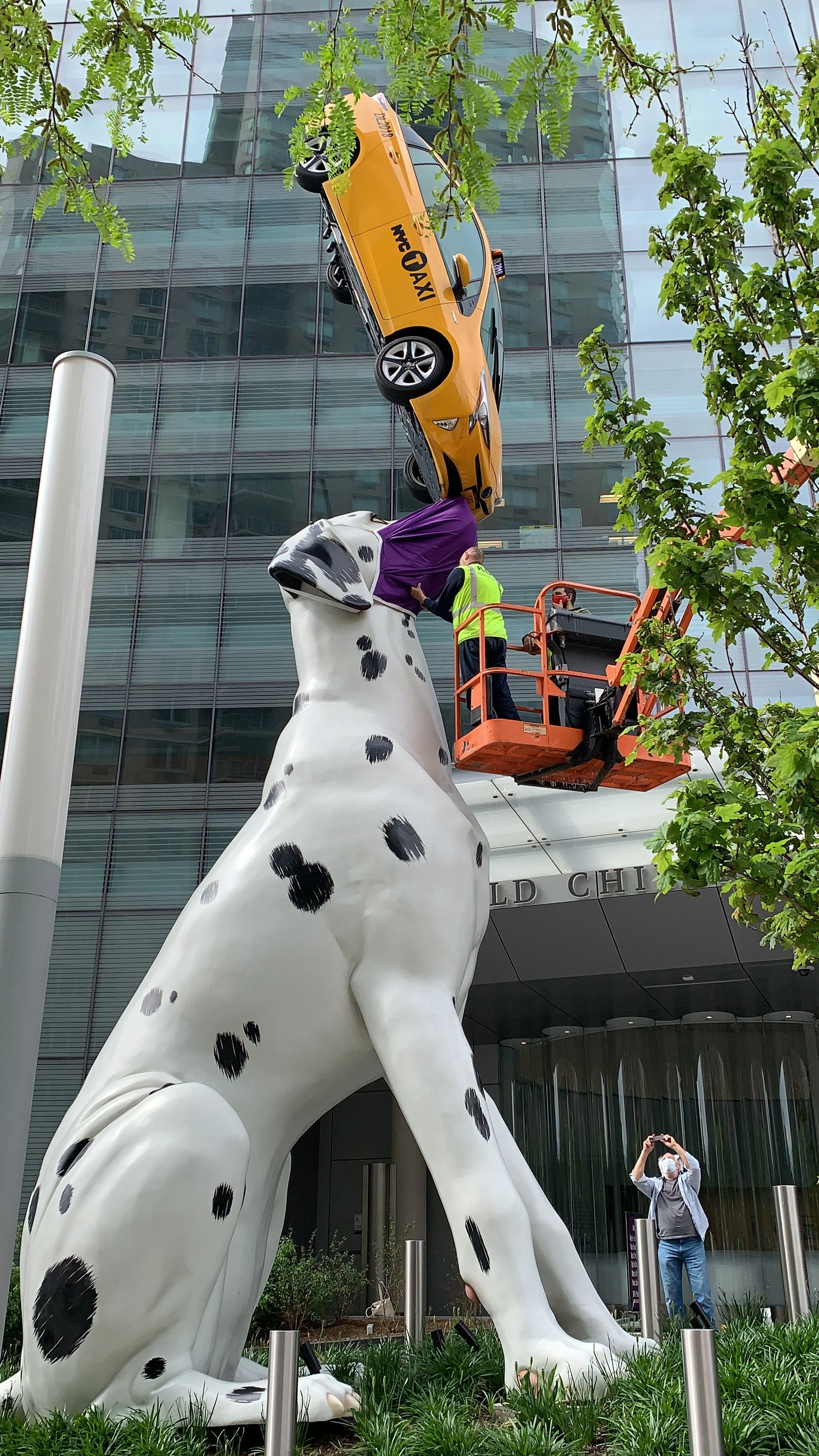 Donald Lipski Mask Install.JPG