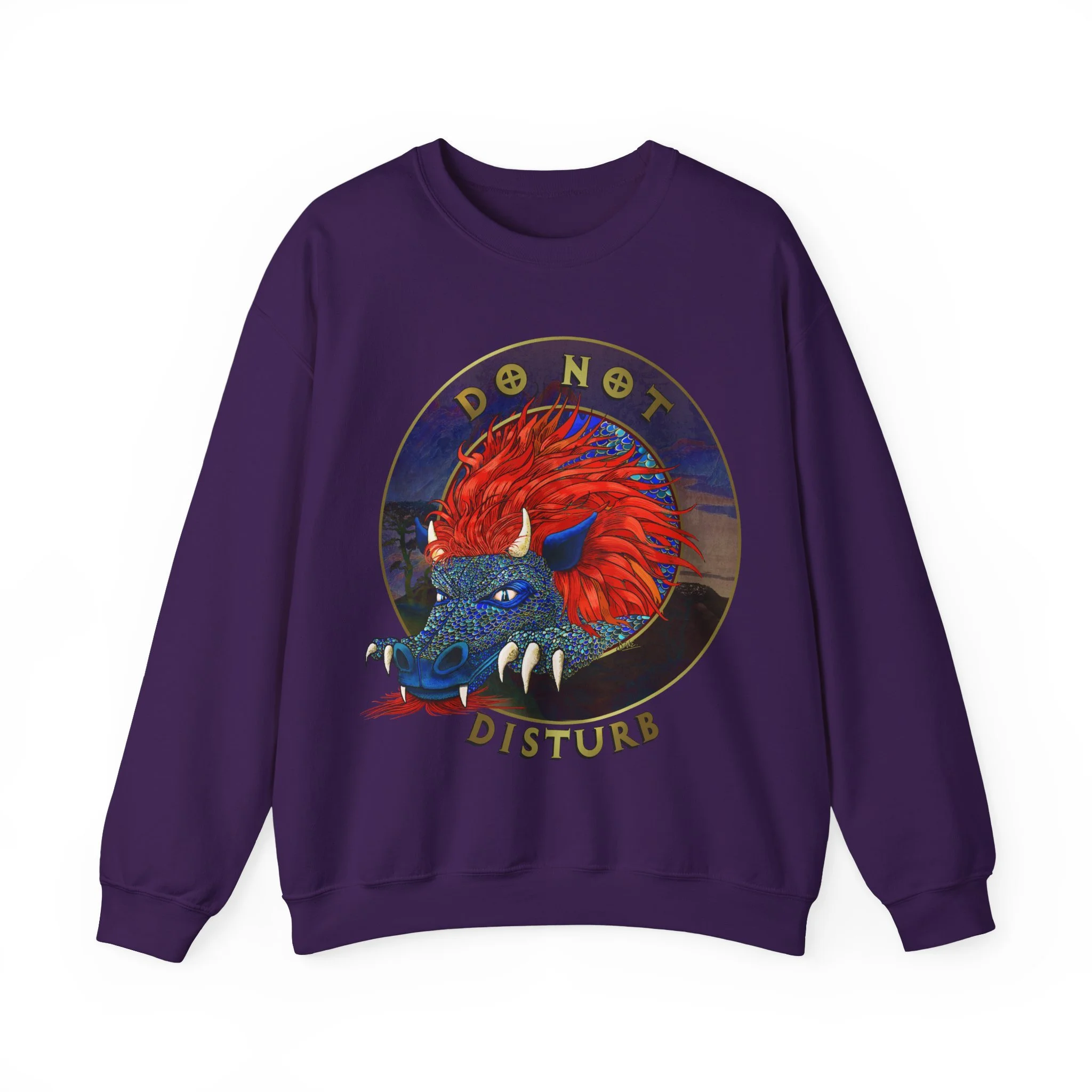 Crewneck Sweatshirt — "Do Not Disturb" Dragon Graphic