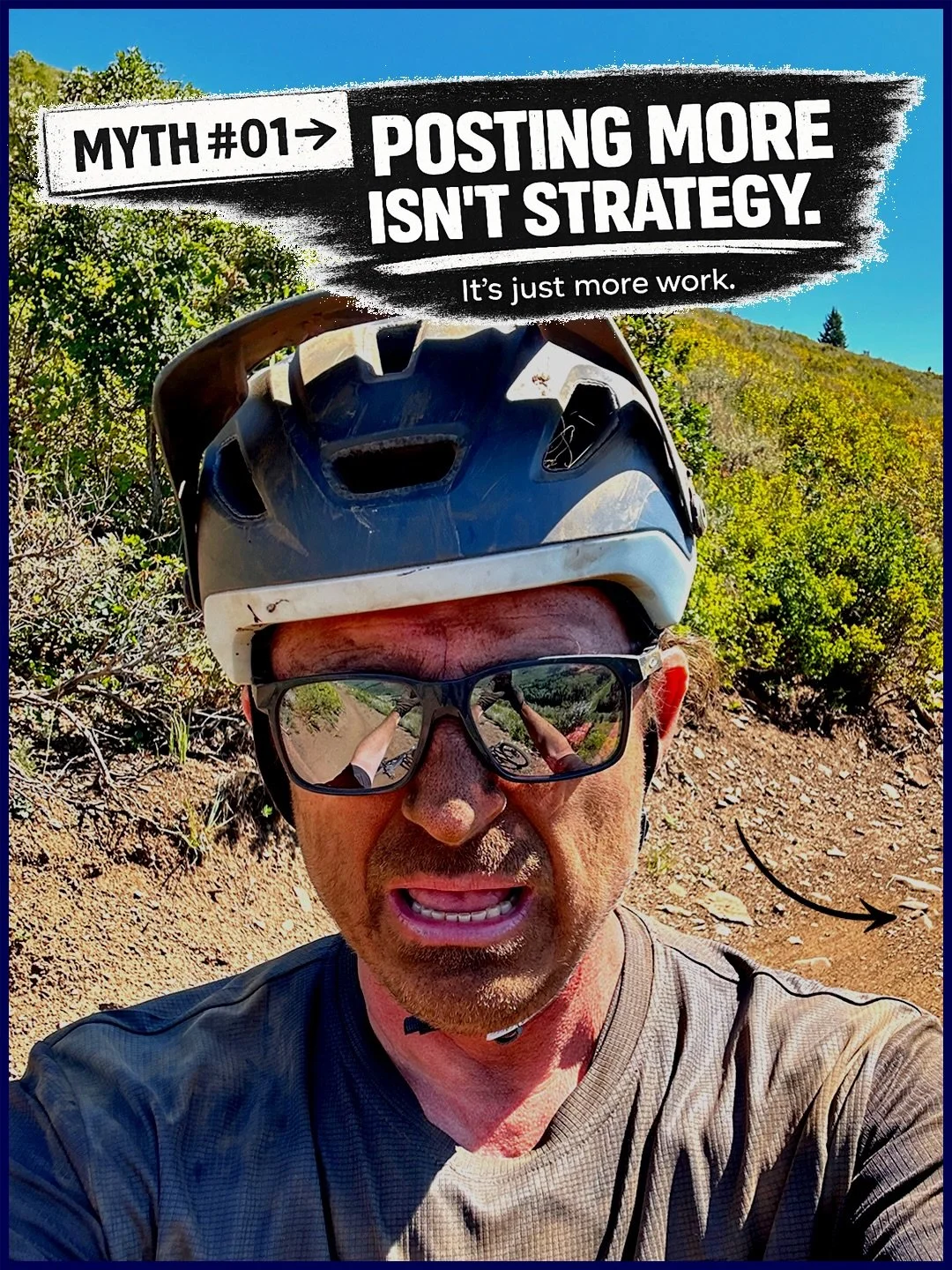 Everyone thinks the answer is post more.
More posts.
More reels.
More content.

But if that actually worked, every brand posting daily would be growing &amp; we all know that&rsquo;s not the case.

The truth is pretty simple:
The algorithm doesn&rsqu