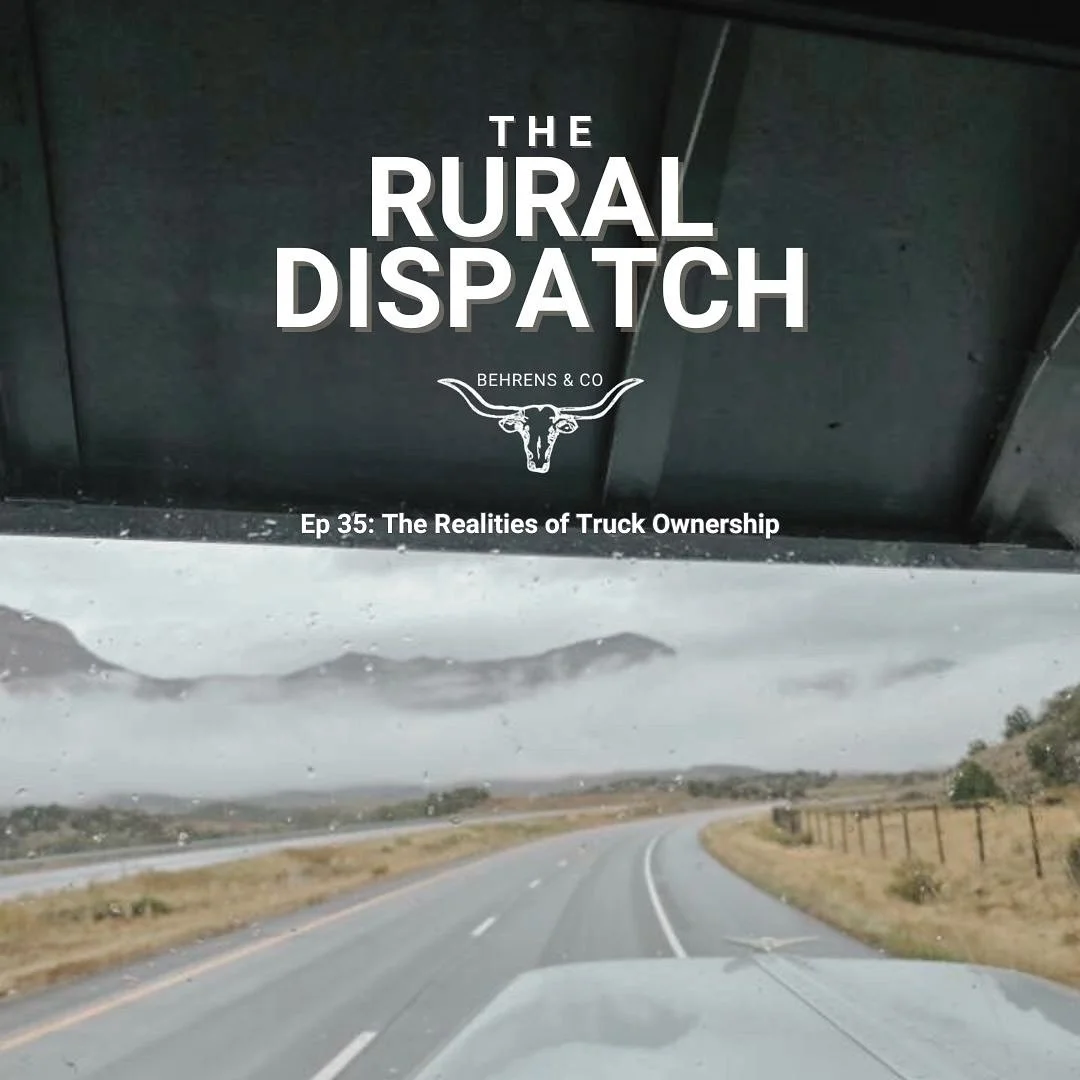 This week on The Rural Dispatch ▶️ tune in wherever you listen to podcasts 
#theruraldispatch #agpodcast #trucking #cattle #behrensadventures