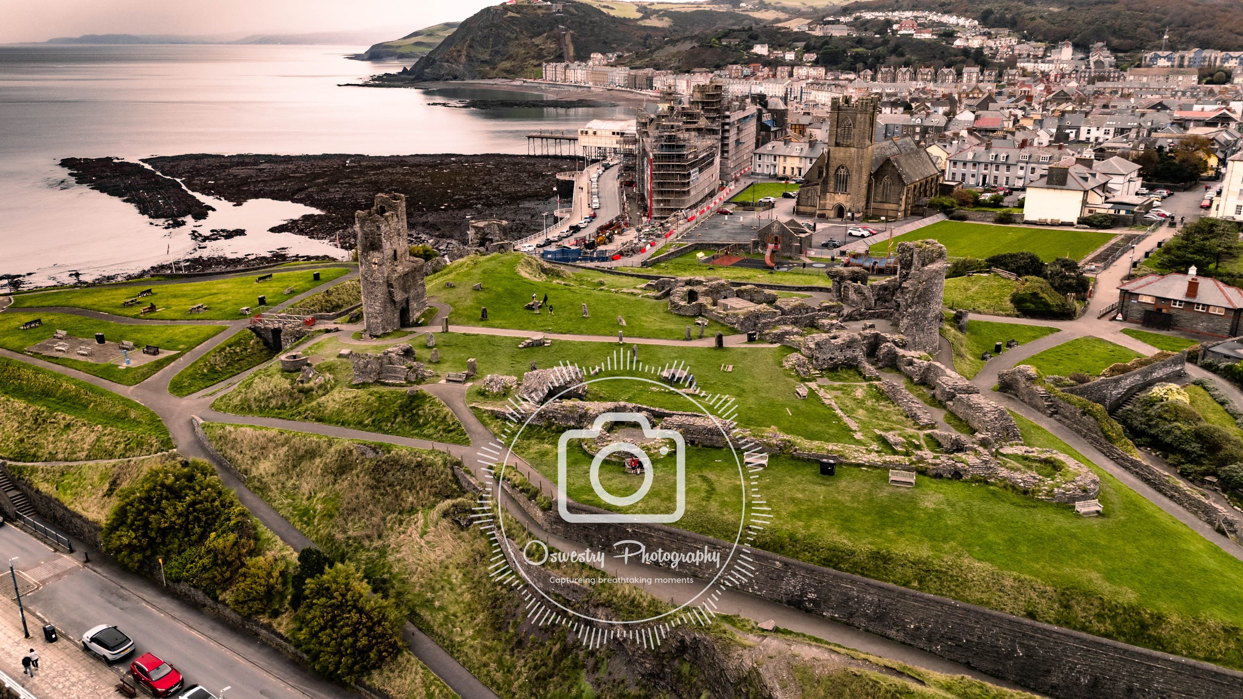 Aberystwyth Castle From Above