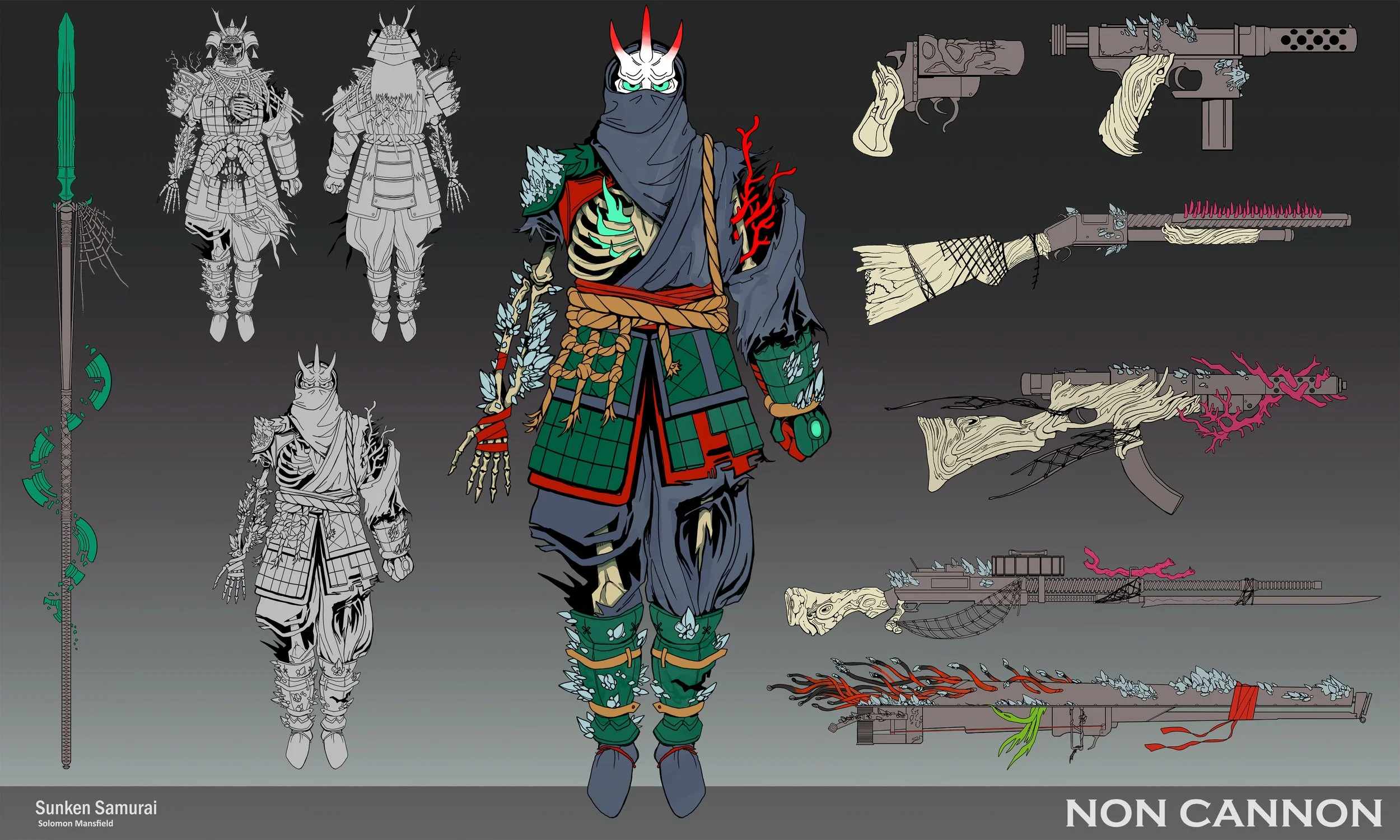 "Sunken Samurai" Concept Art