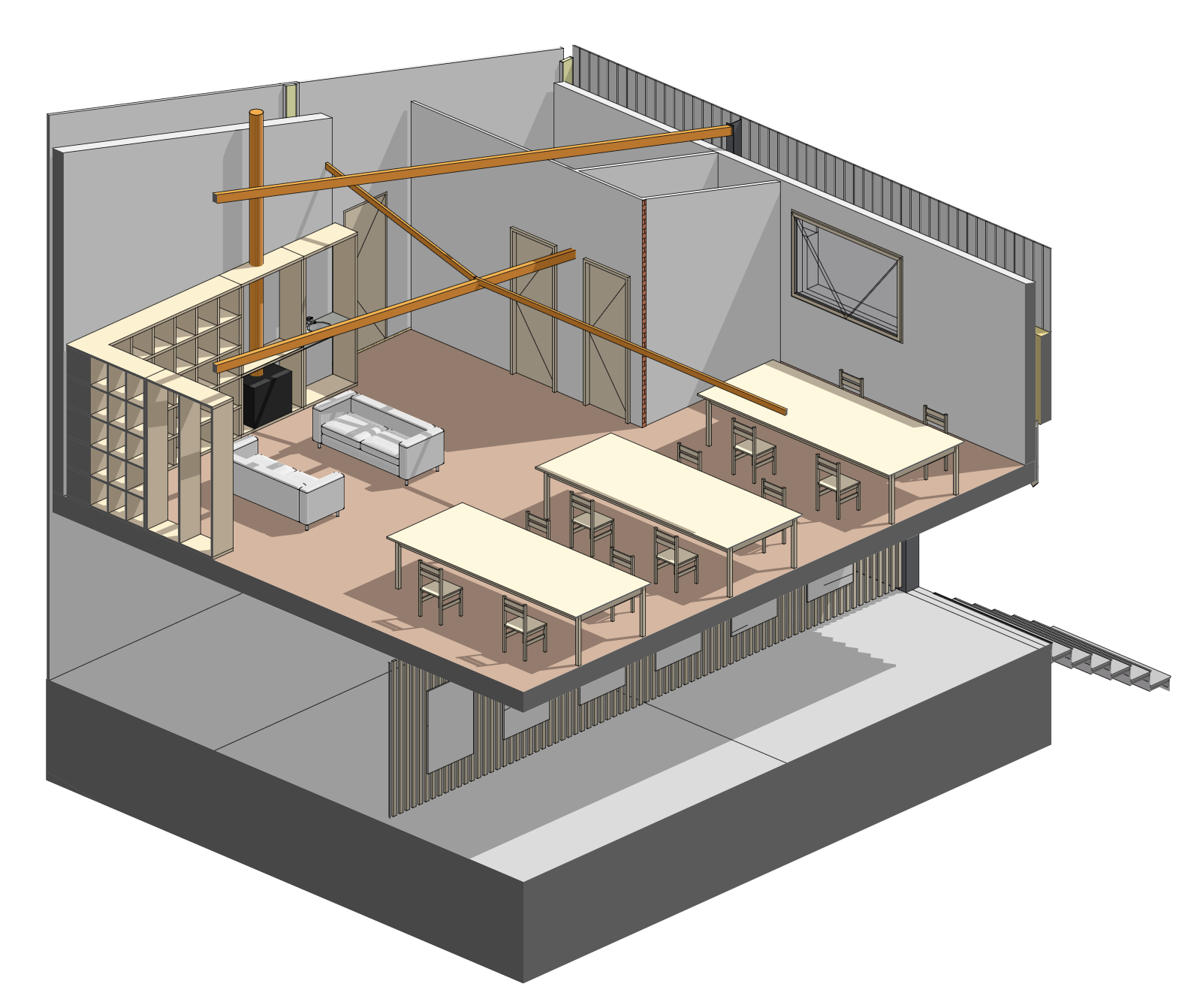e.p.architectes - Crest, Aouste-sur-Sye - Axo int.png
