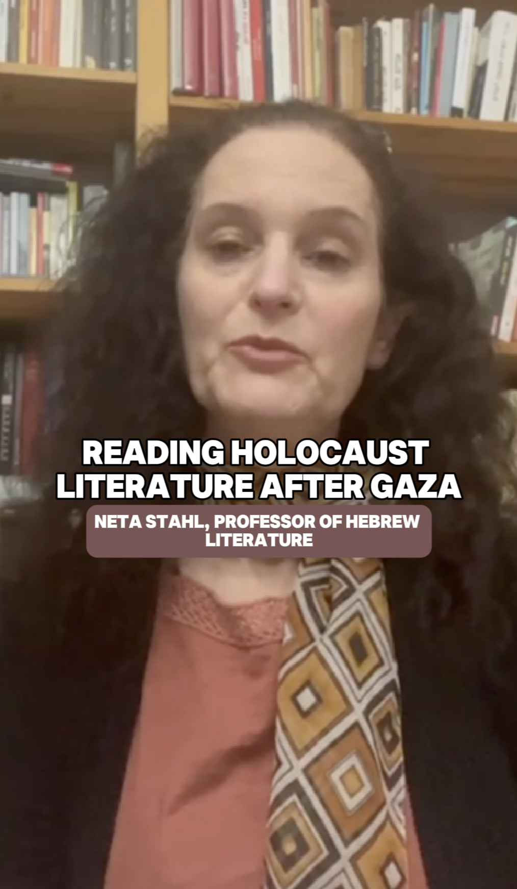 "Reading Holocaust Literature After Gaza" - Dr. Neta Stahl

 
Prof: Dr. Neta Stahl, Topic: History, Topic: Israel & the World, Topic: Gaza / Jerusalem / West Bank, Topic: Violence, Time: 2023 - Present, Gaza Crisis, Cultural Erasure, Colonialism, War