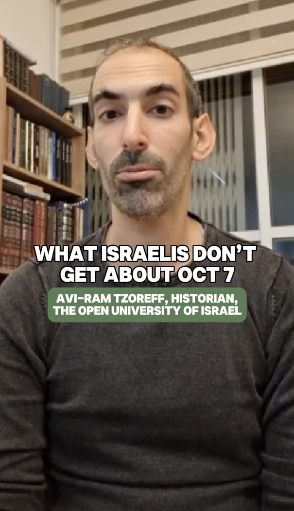 "What Israelis Don’t Get About Oct 7" - Dr. Avi-ram Tzoreff (The Open University of Israel)

 
Prof: Dr. Avi-ram Tzoreff, Topic: Violence, Topic: Antisemitism, Time: 2023 - Present, Antisemitism, Gaza Crisis, West Bank, Cultural Erasure, Colonialism,