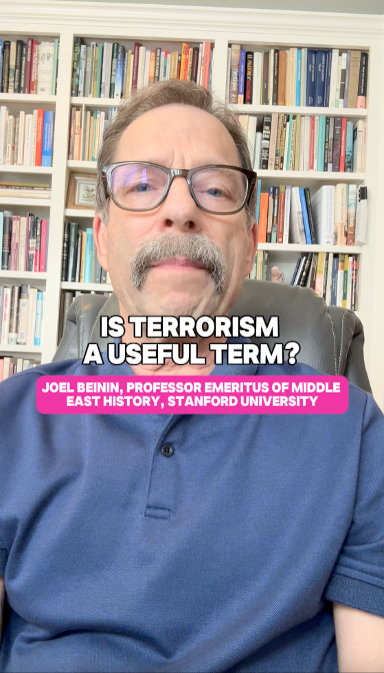 "Is Terrorism A Useful Term?" - Dr. Joel Beinin (Stanford University)
 
Prof: Joel Beinin (Stanford University), Topic: History, Topic: Violence, Time: 1880s - 1948, Time: 1948 - 1967, 1967 - 2000,
Terrorism, Terrorist, Freedom Fighter, Zionism, Zio