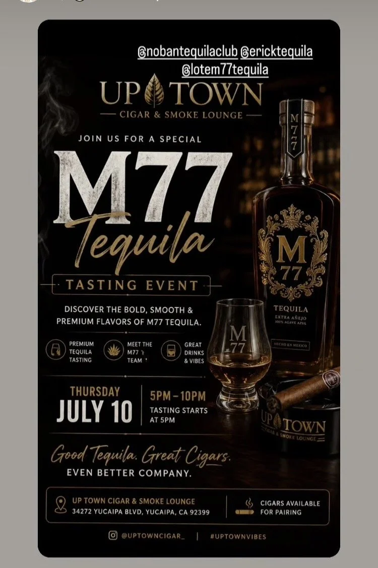 M77 Tequila tasting and Cigars