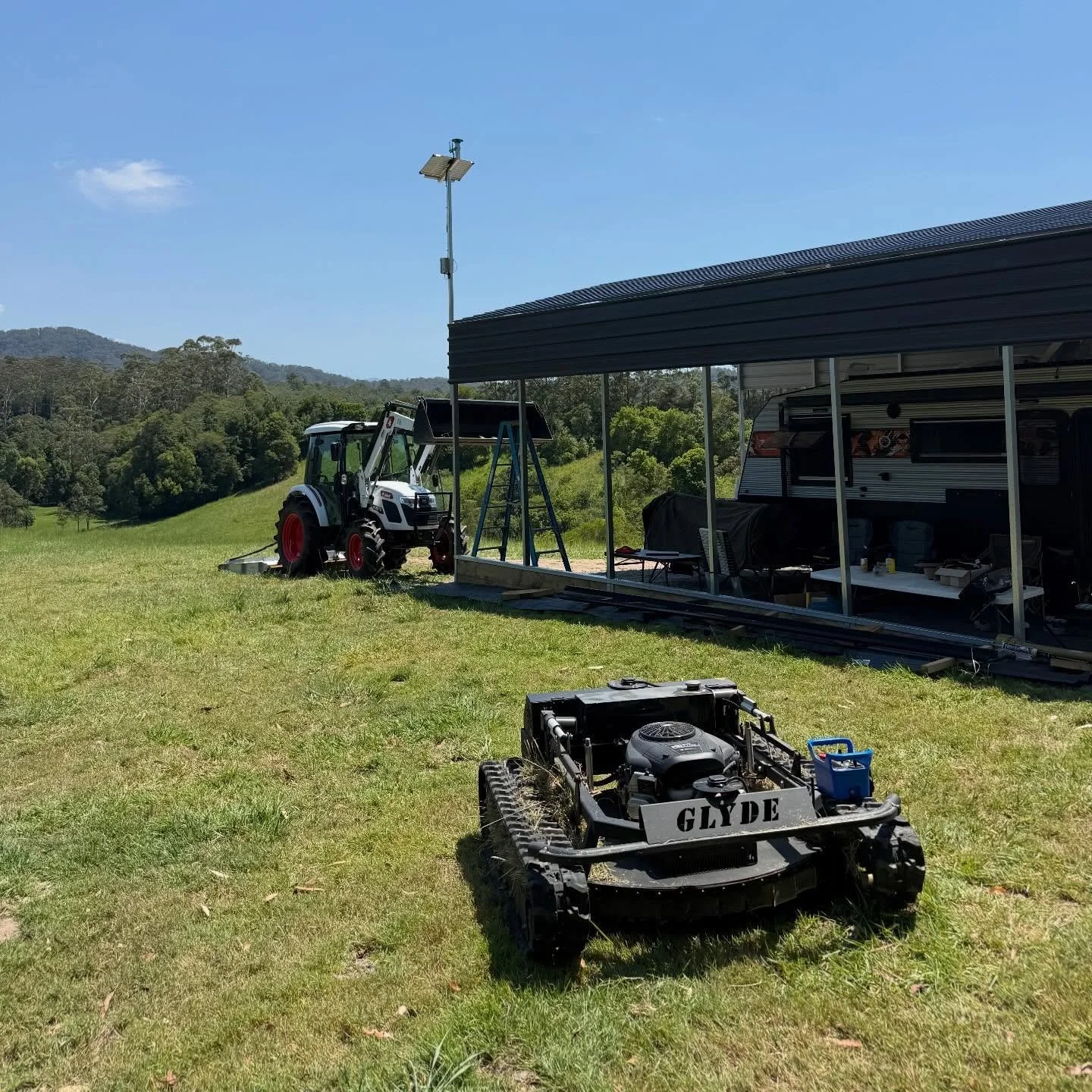Beautiful day for another AutoSlasher installation, this one is out in the Nambucca Valley of NSW.