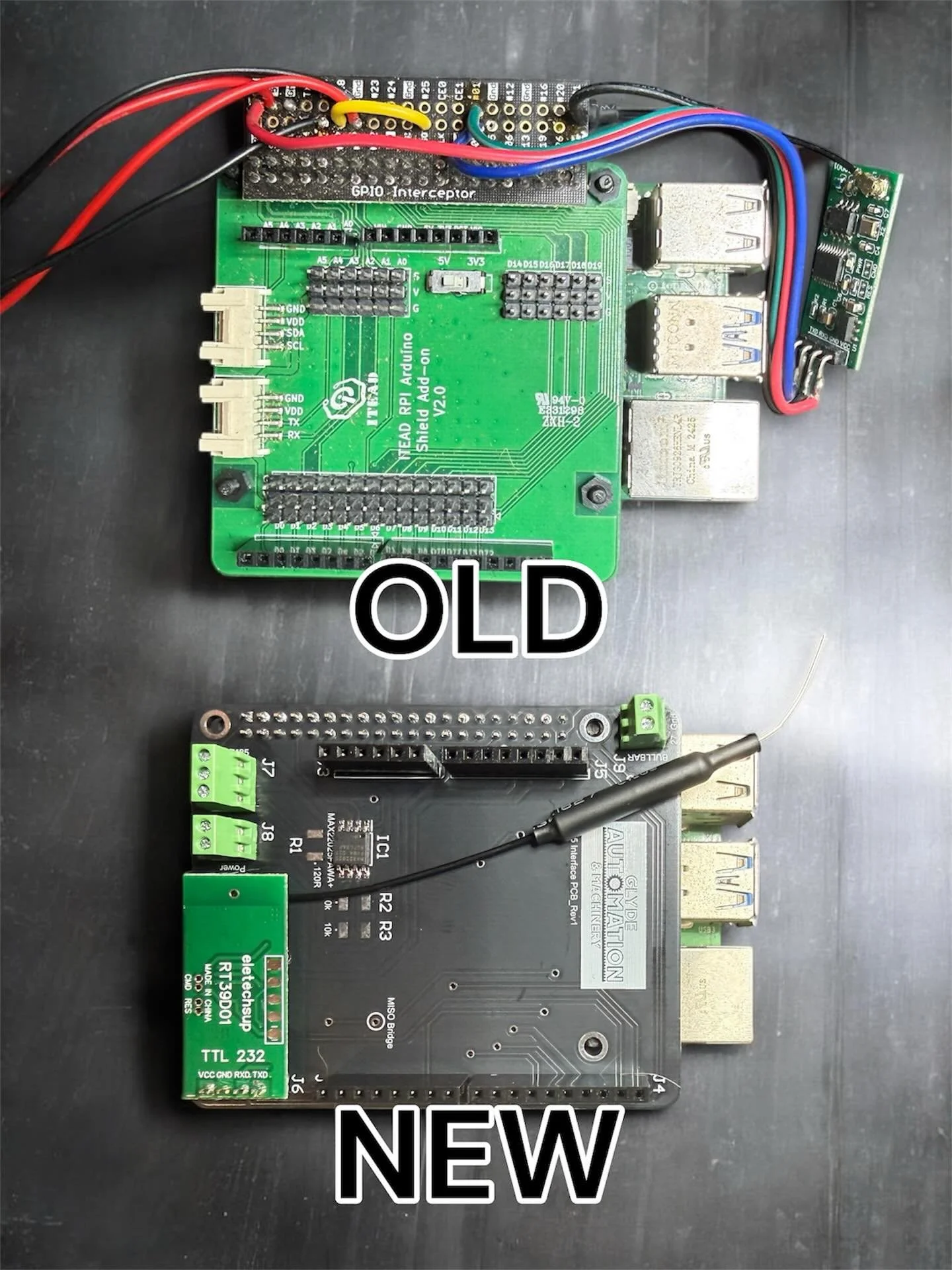 Some more behind-the-scenes changes under the hood of our AutoSlashers. 

We&rsquo;ve transitioned from hand-wired electronics to a purpose built Pi5 interface PCB, reducing wiring complexity and simplifying production &amp; servicing!