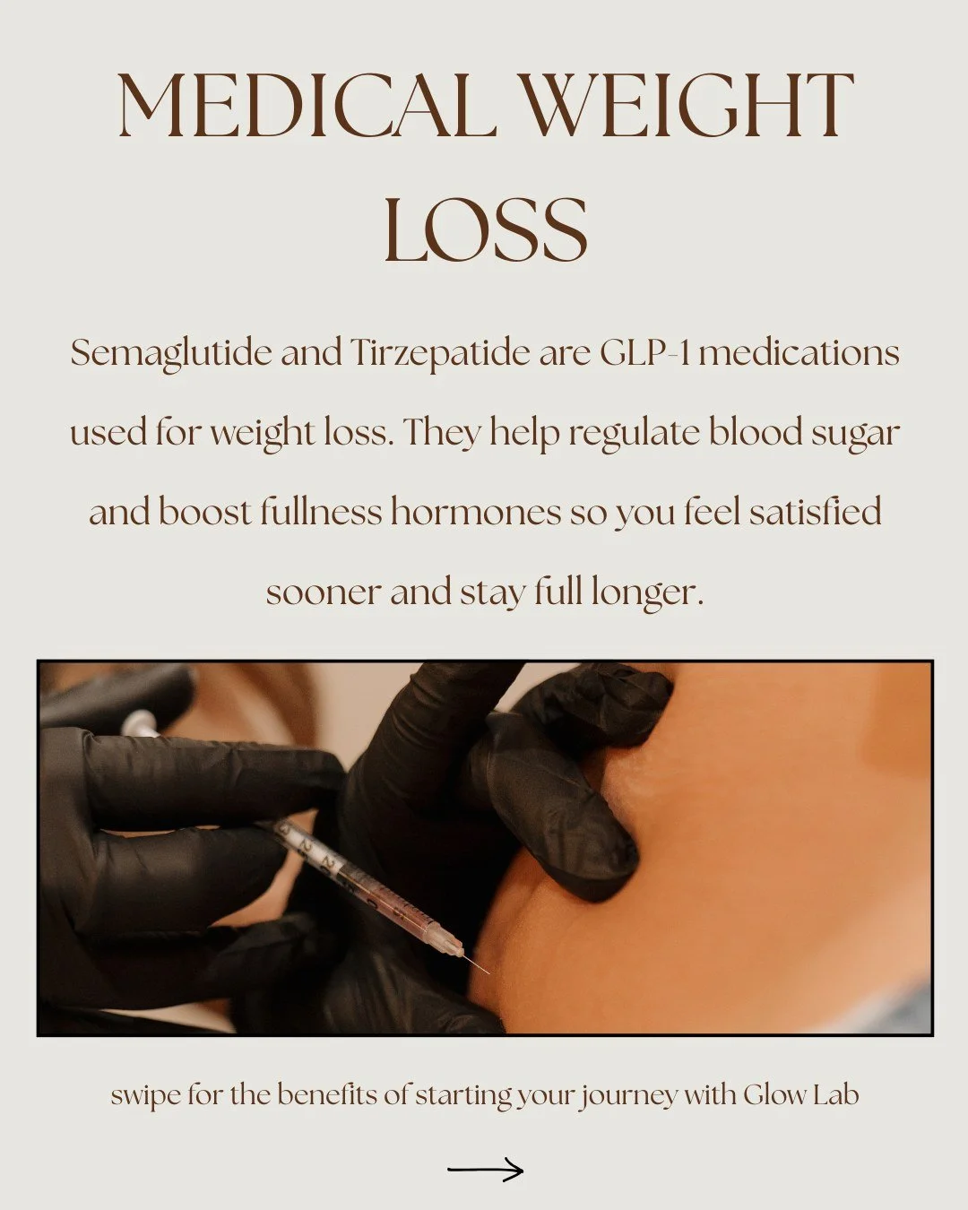 Your goals are possible &mdash; and we&rsquo;re here to help you reach them safely. With medical weight loss, you get expert support + real results you can maintain. 💉✨

Come see us to get your weightloss journey started! Call us at 480-771-7202 or 
