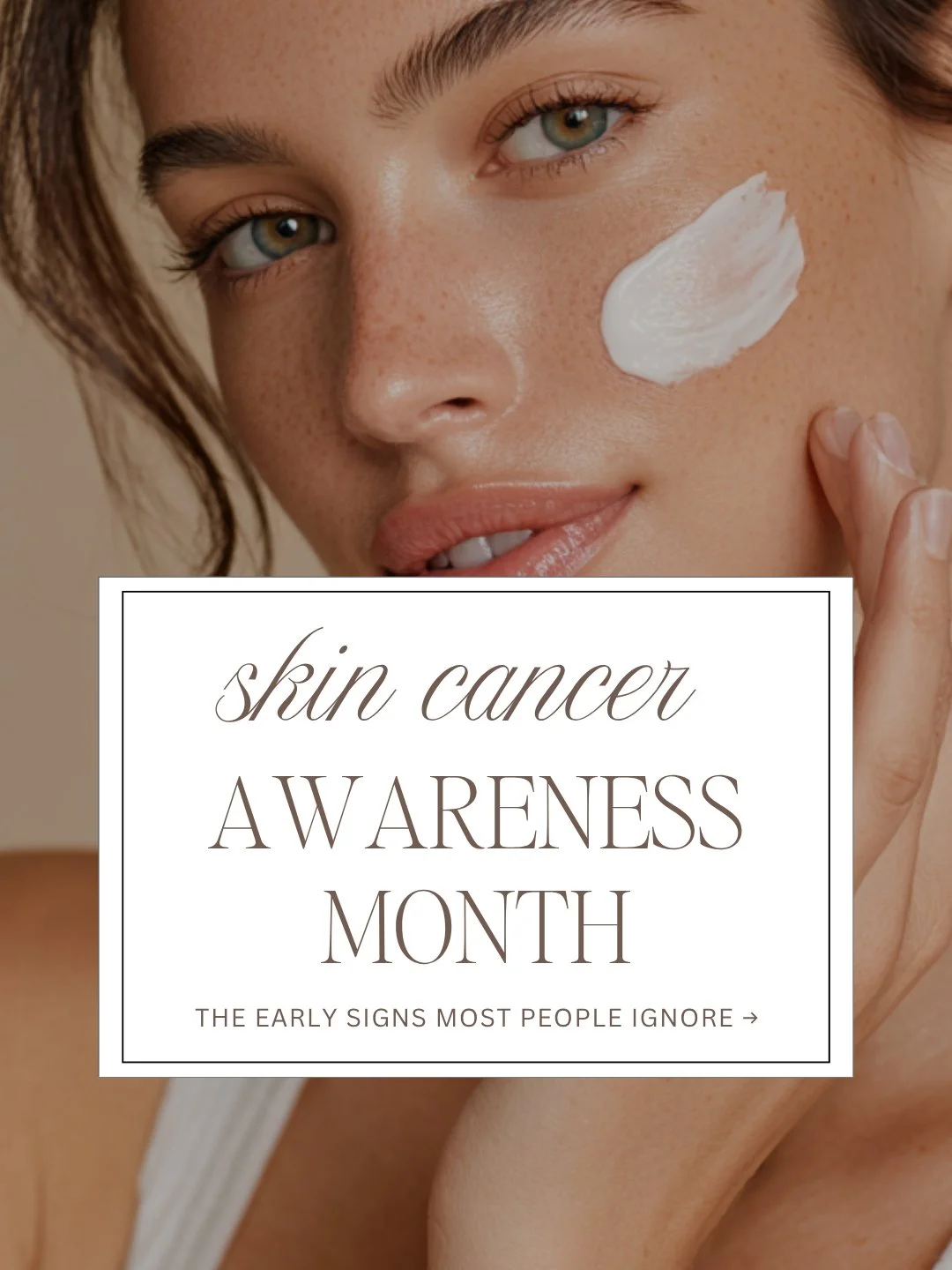 Skin Cancer sucks and is more common than people realize, and most of it is preventable. Especially living in Arizona, the sun is almost impossible to avoid, so it's important to know what to look for, and protect your skin daily with SPF ☀️

When wa