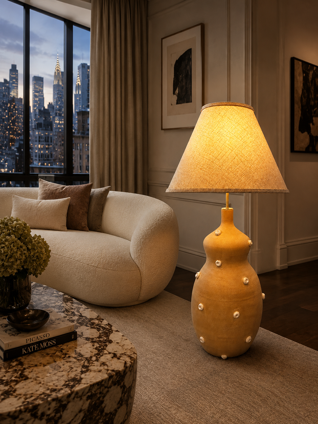 Kusama Floor Lamp in NYC livingroom.png