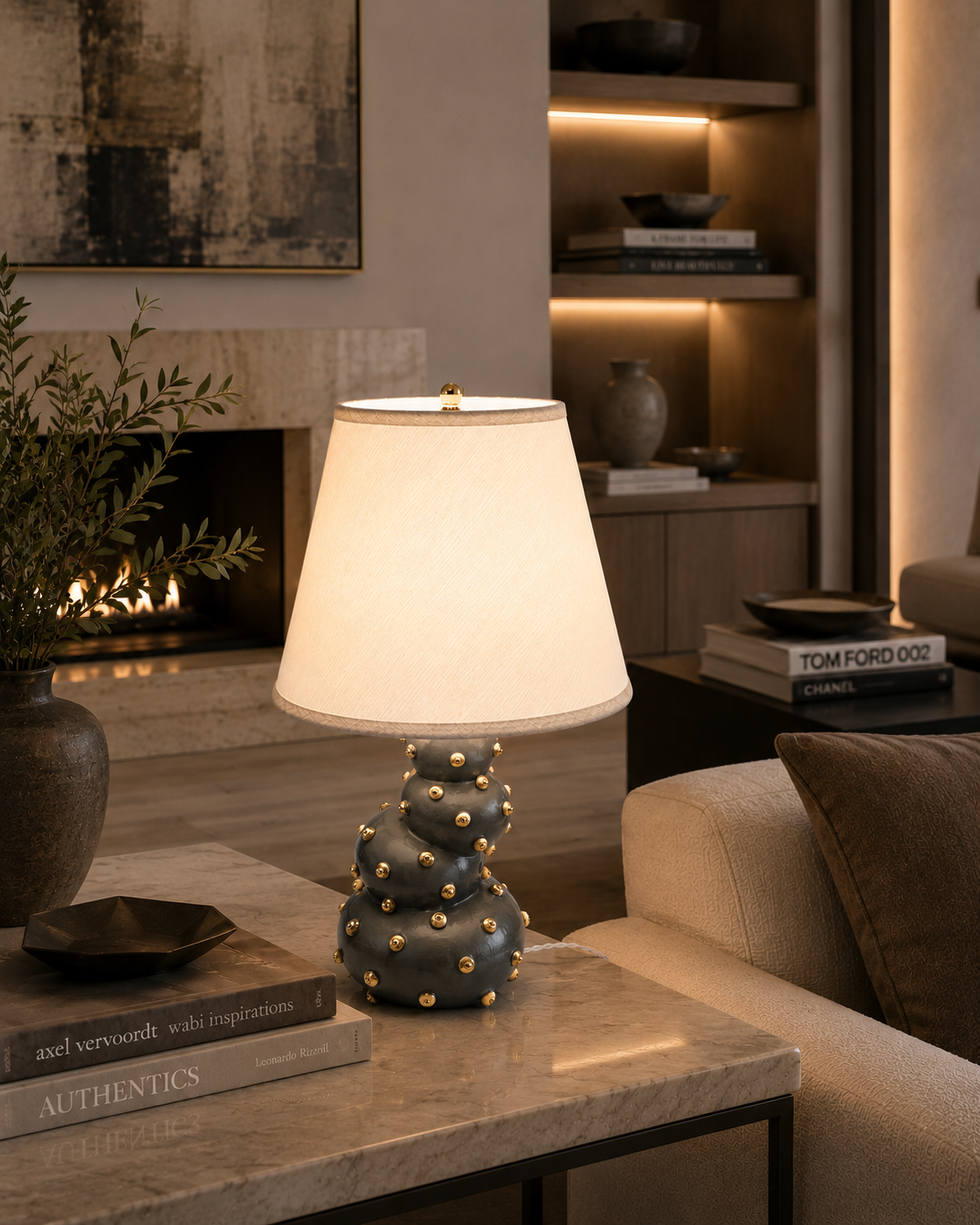 Barbara Lamp with charcoal and gold in livingroom.png