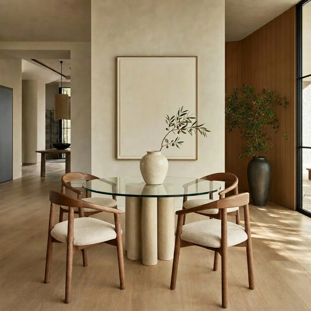 Nesting Round Ceramic Dining Table