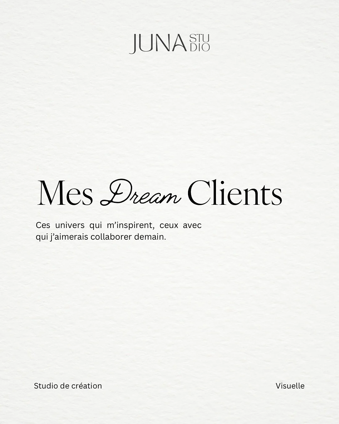 ✨ Mes dream clients ✨

Ces univers qui m&rsquo;inspirent, ceux avec qui j&rsquo;aimerais collaborer demain.
Des marques et des lieux o&ugrave; chaque d&eacute;tail raconte une histoire, une &eacute;motion, une identit&eacute;.

Et si le prochain, c&r