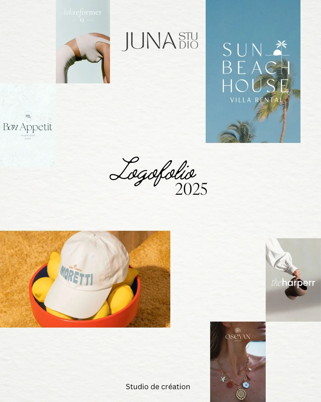 Logos 2025 ✨
Des id&eacute;es explor&eacute;es, des directions test&eacute;es.
Certains logos ont &eacute;t&eacute; choisis, d&rsquo;autres non &mdash;
mais tous font partie du processus cr&eacute;atif.

&bull;
&bull;
&bull;
&bull;
&bull;

#JunaStudi