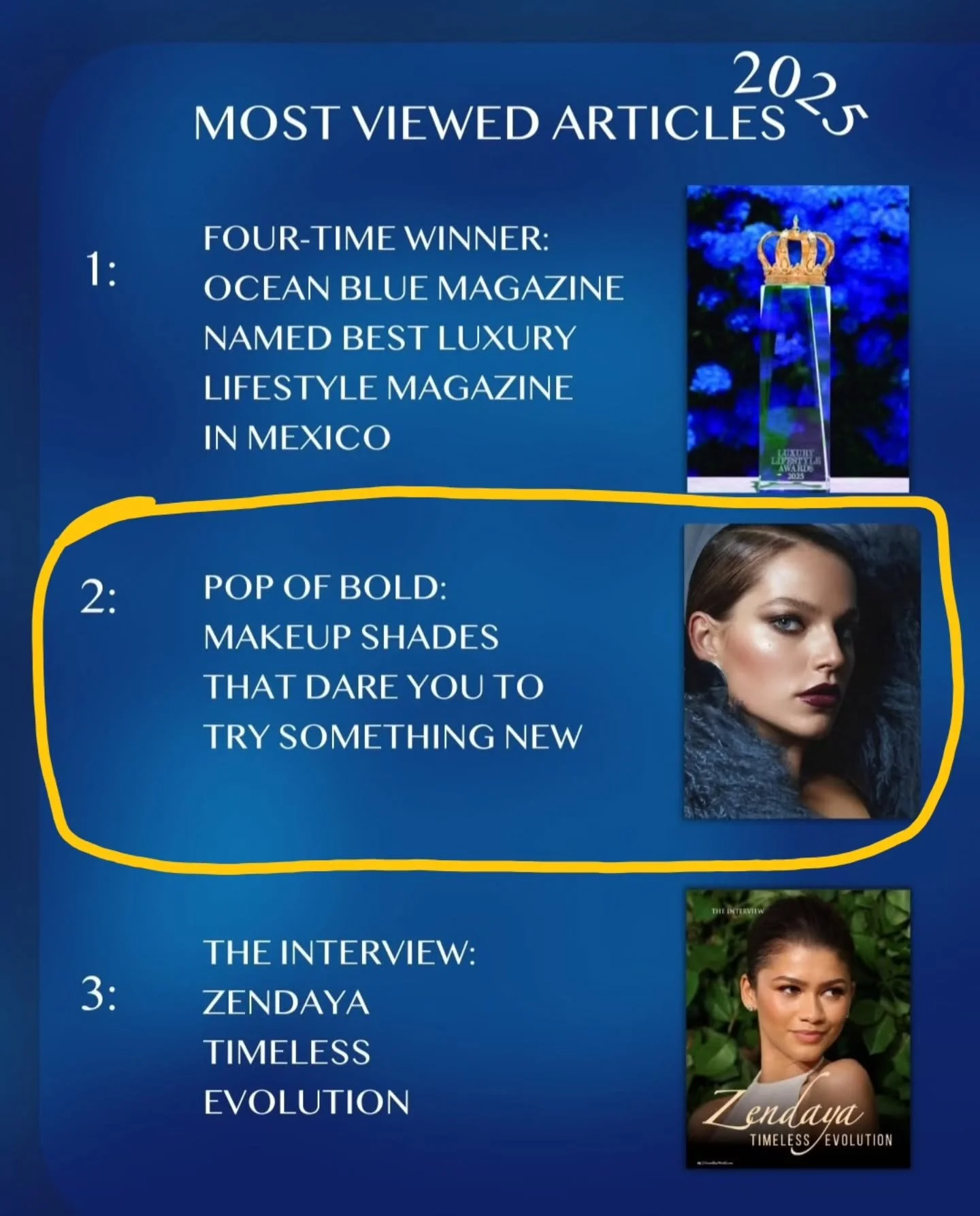 Still smiling...My article landed as the 2nd most-read of 2025 ✨️ Thank you to every reader who read, clicked, and shared. And special thanks to @oceanbluemagazine for your support. 💝 #beautywriter #makeup #editorial  #grateful robinschoenmakeup