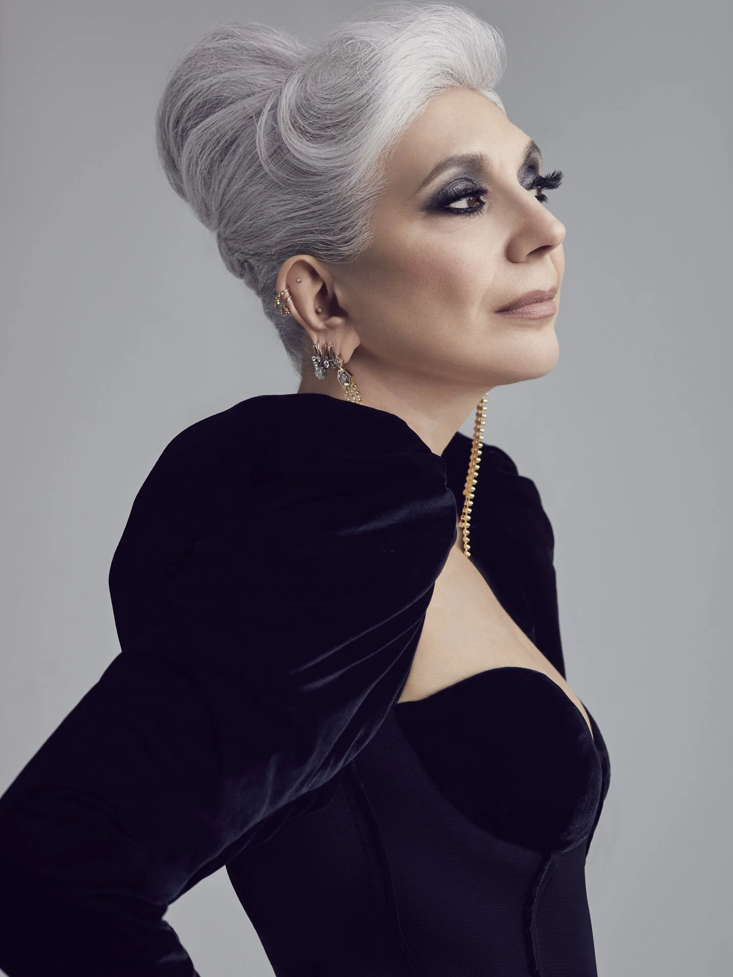 Elegant, Ageless makeup on Lauren Ezersky by celebrity makeup artist Robin Schoen