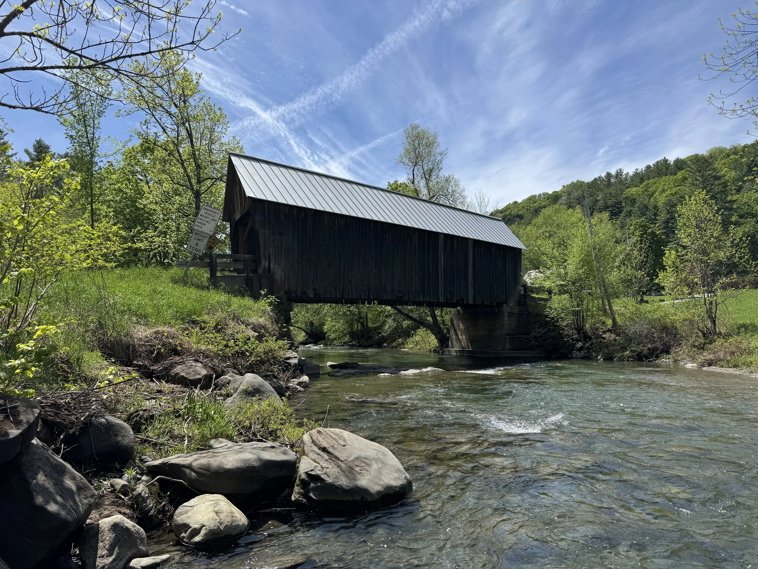 A covered bridge you can see on a Vermont Wayfinders guided tour