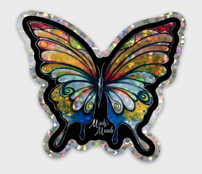 Holographic Butterfly Sticker