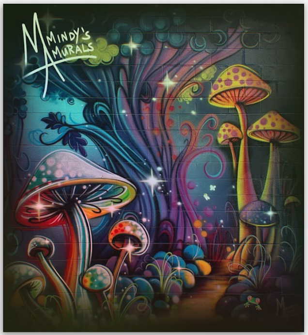 Holographic Mushroom Sticker