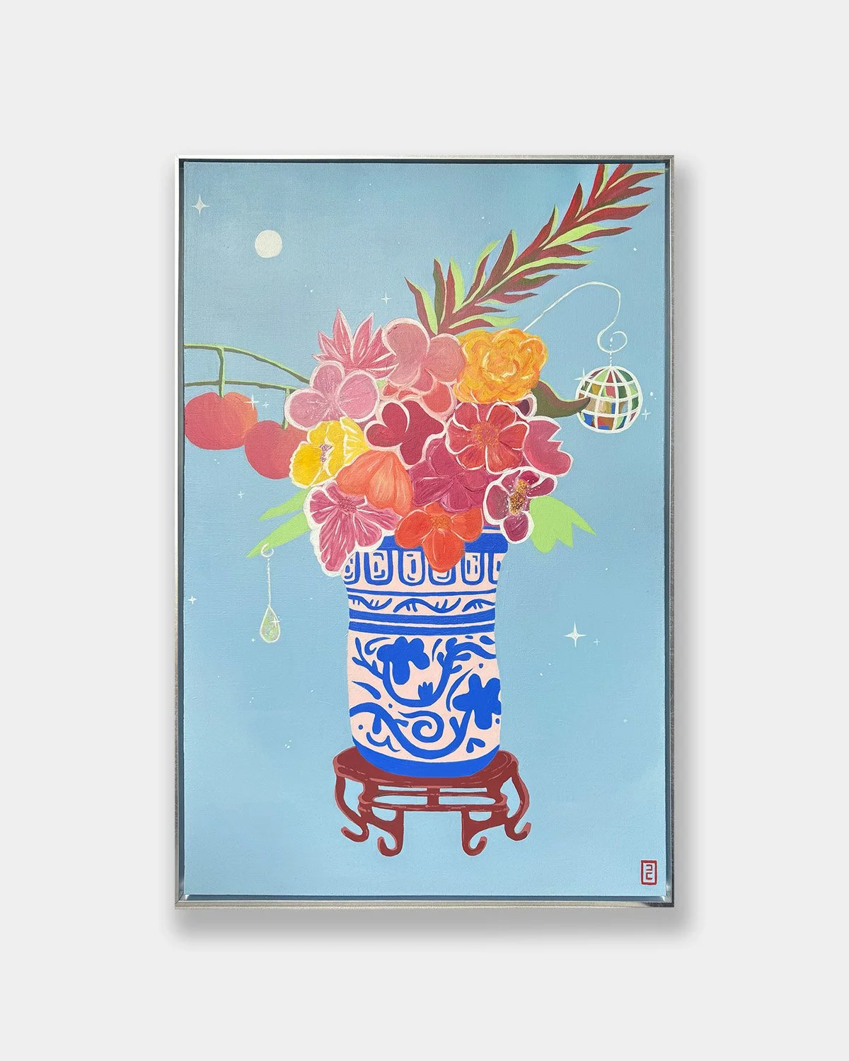 "Showing Signs of Life" / 2024 / Acrylic on 24x36" Canvas