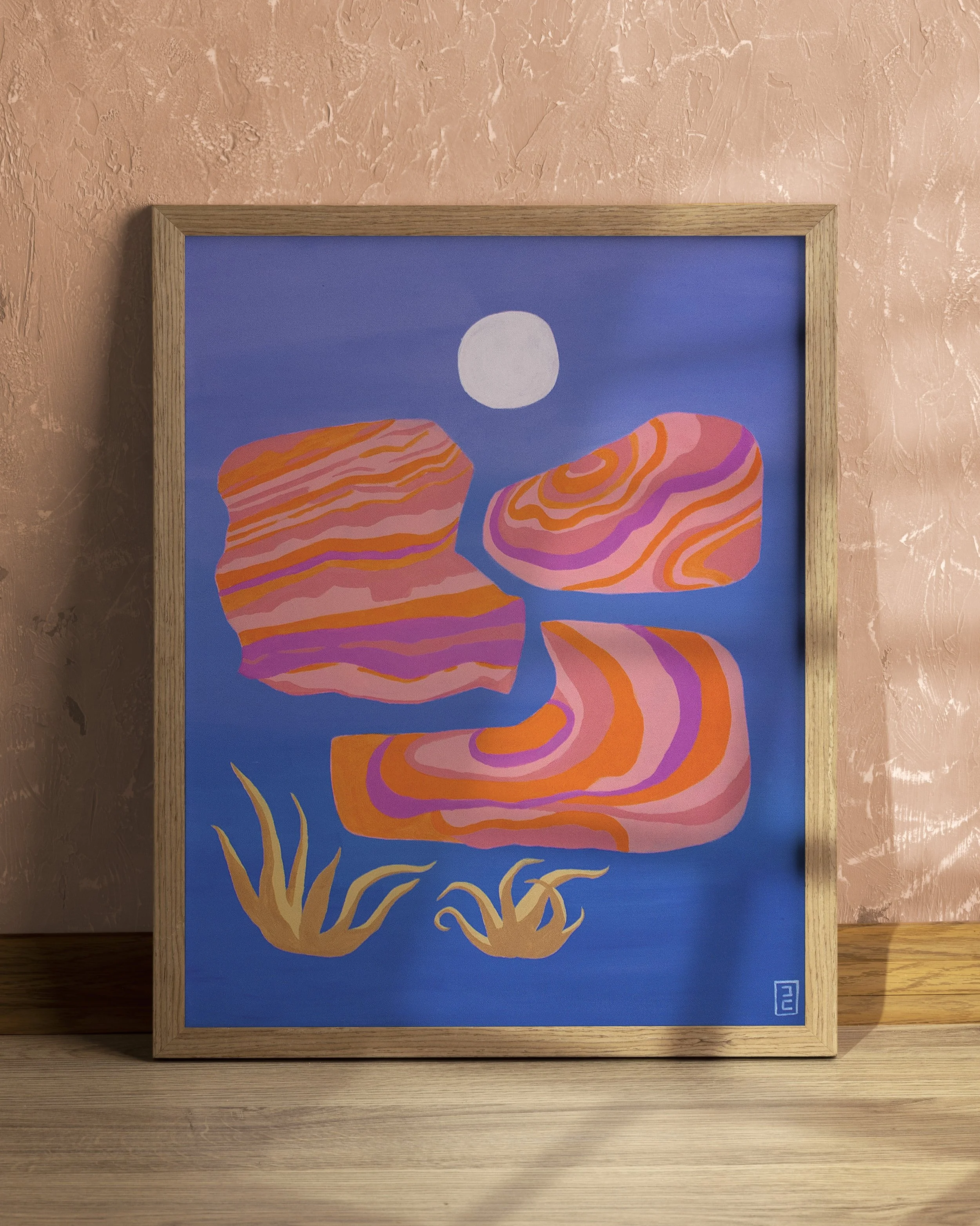 "Glowing" / 2023 / Acrylic on 20x24" Canvas