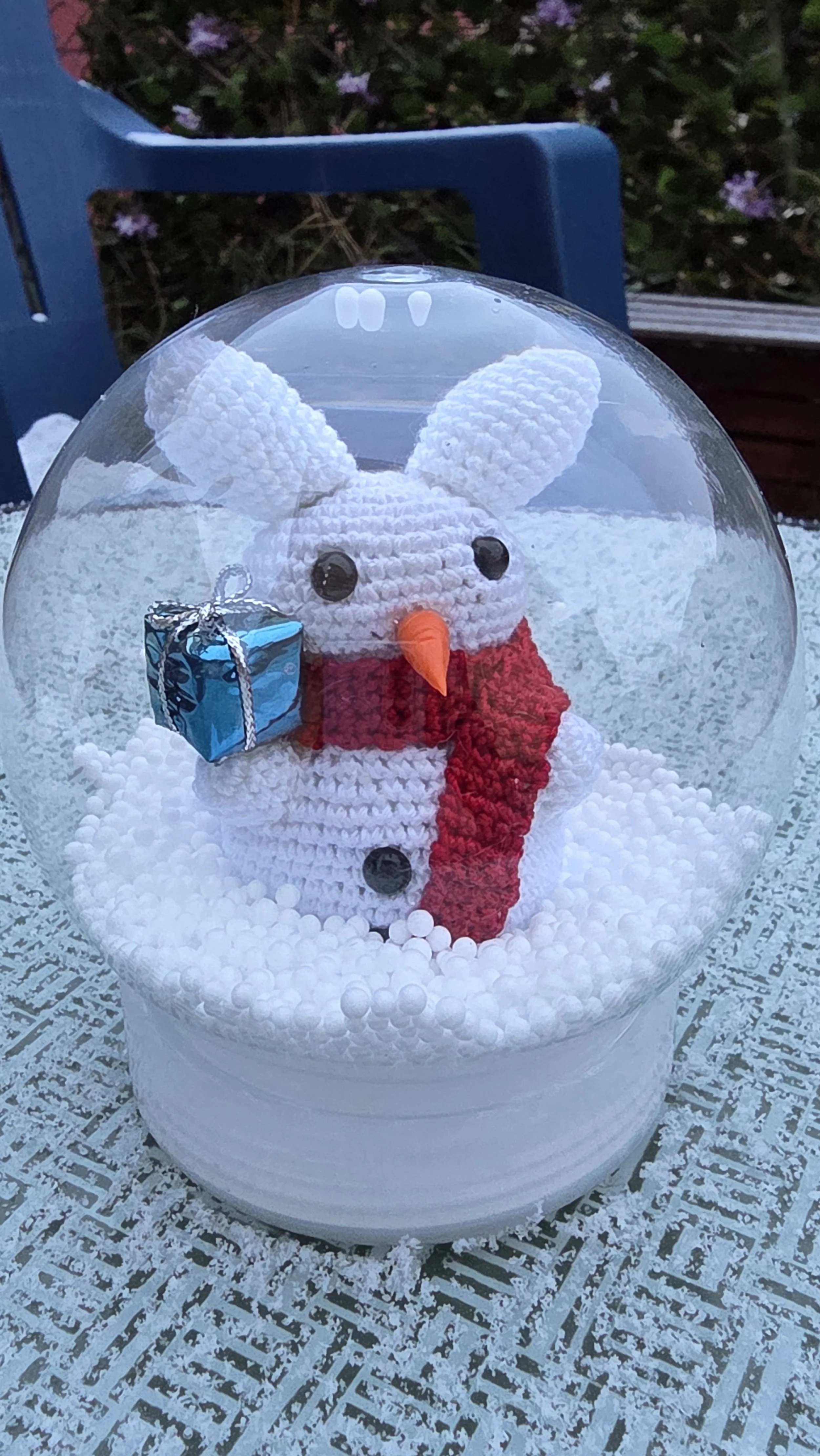 Snowbun with Red Scarf