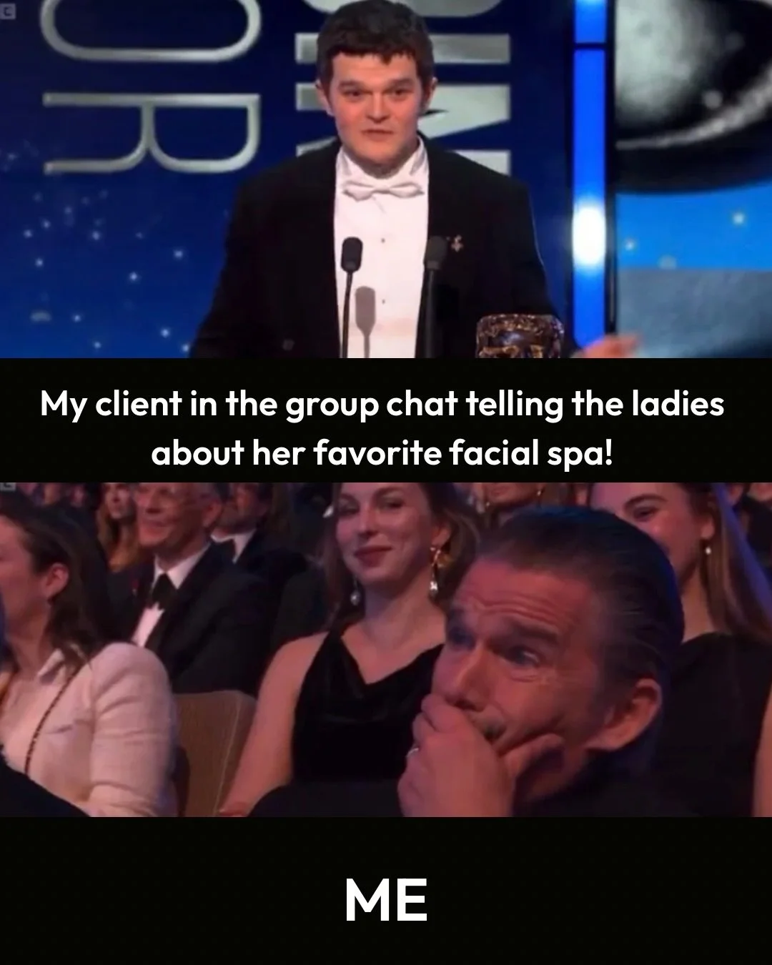 This awards season I&rsquo;m auditioning for the role of YOUR ESTHETICIAN!

My credits include:
❤️ Giving you your brightest, clearest, most glowing skin 
⭐️ Making you feel like best version of yourself 
💗 Providing you professional and personalize