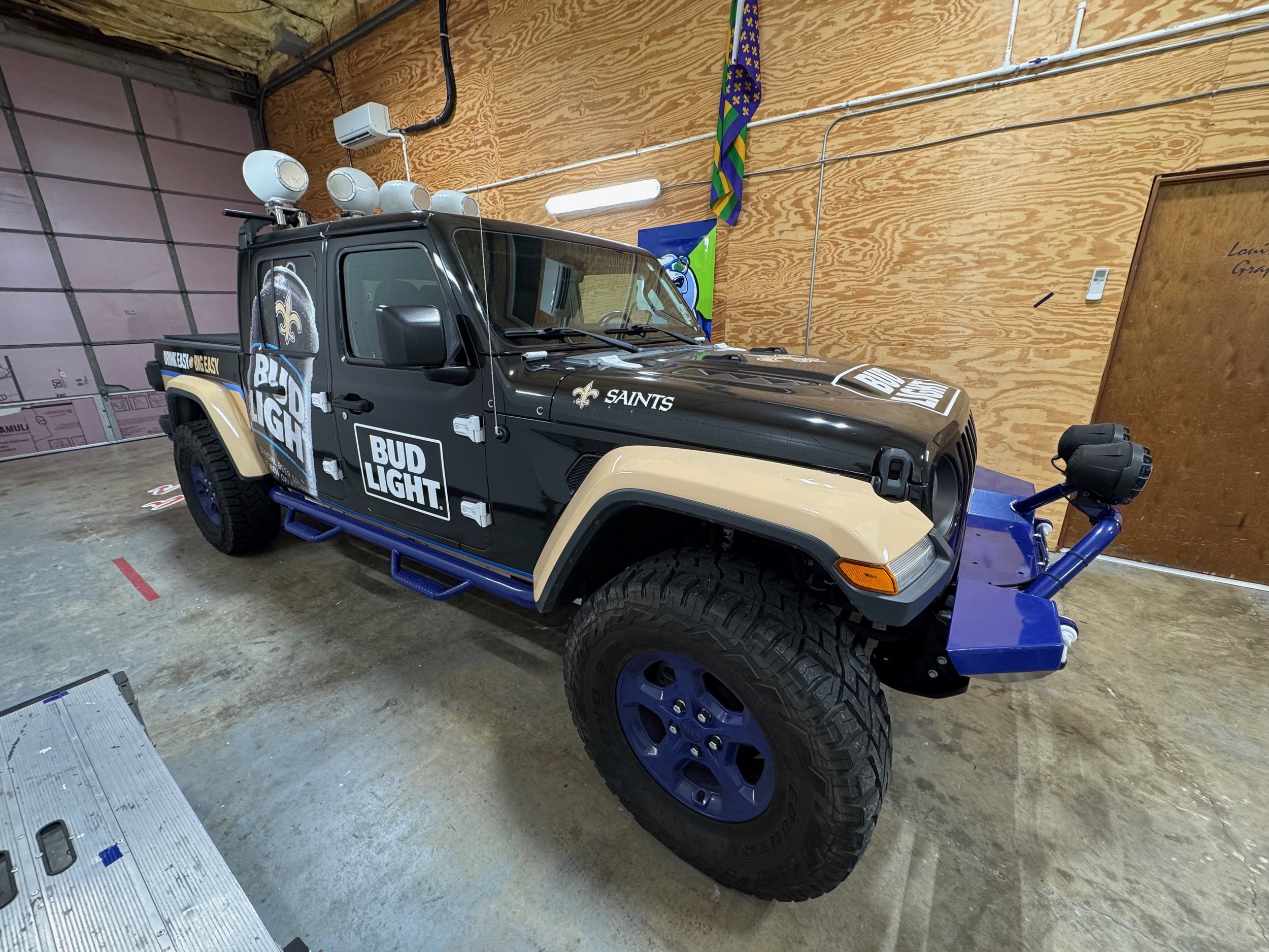 Bud Light Jeep Truck Before its Super Bowl Facelift