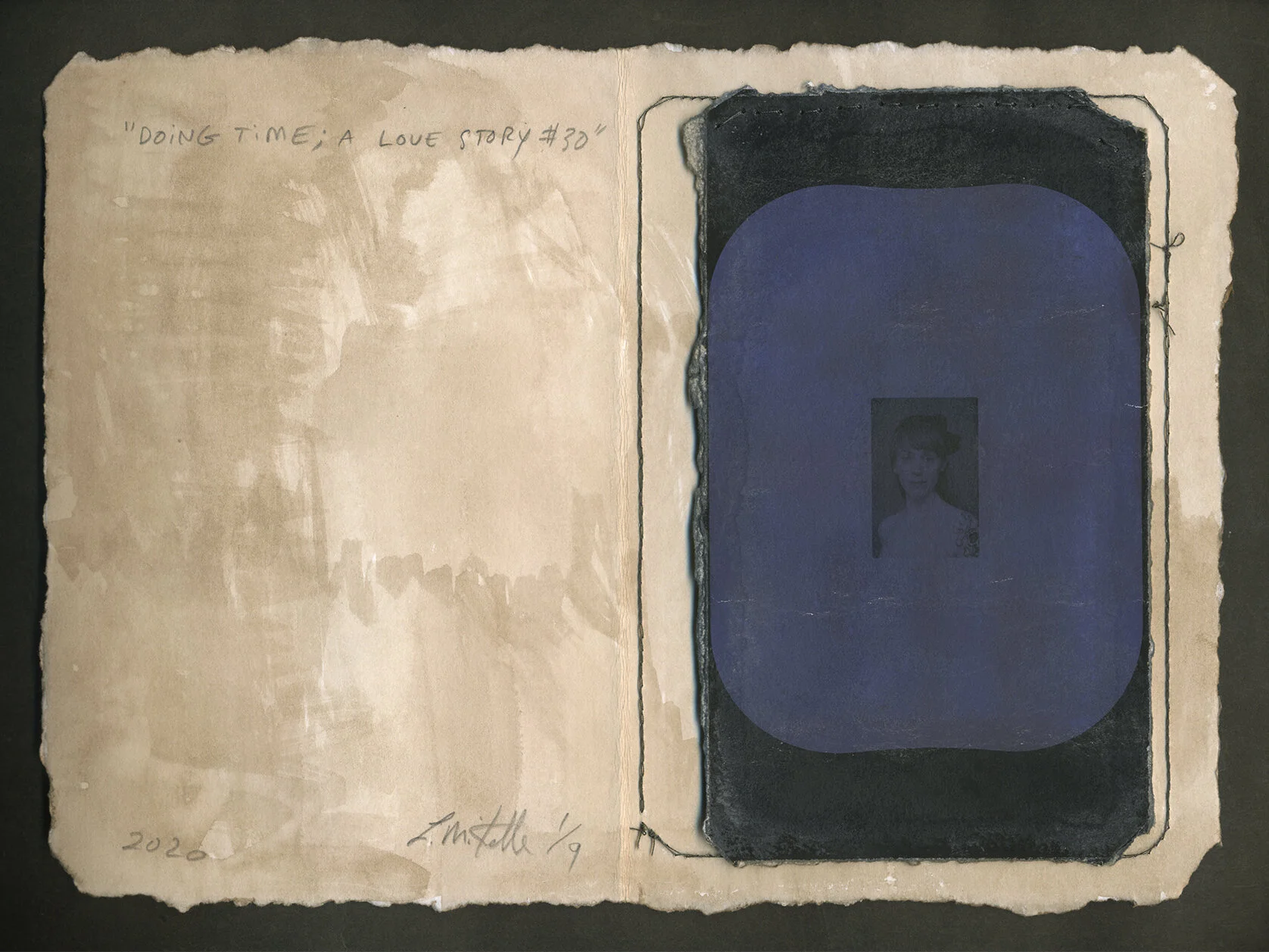 Doing Time; A Love Story&nbsp;# (numbers ranging 1 to 70 From the series, Photo-Bodies, photography-based mixed media,  3.2" to 7.8" inches