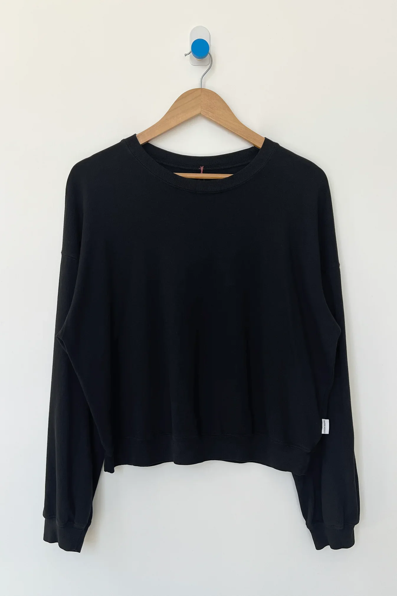 Le Bon Shoppe Cali Jersey Sweatshirt - True Black
