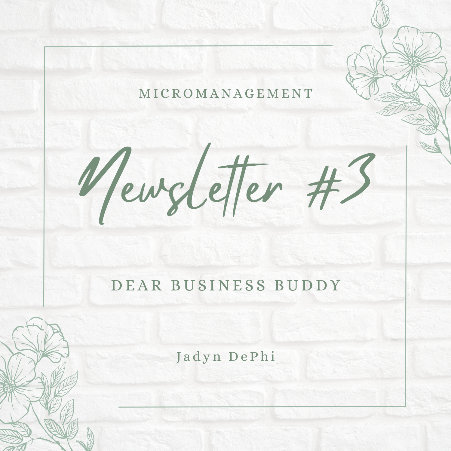 Dear Business Buddy | #3