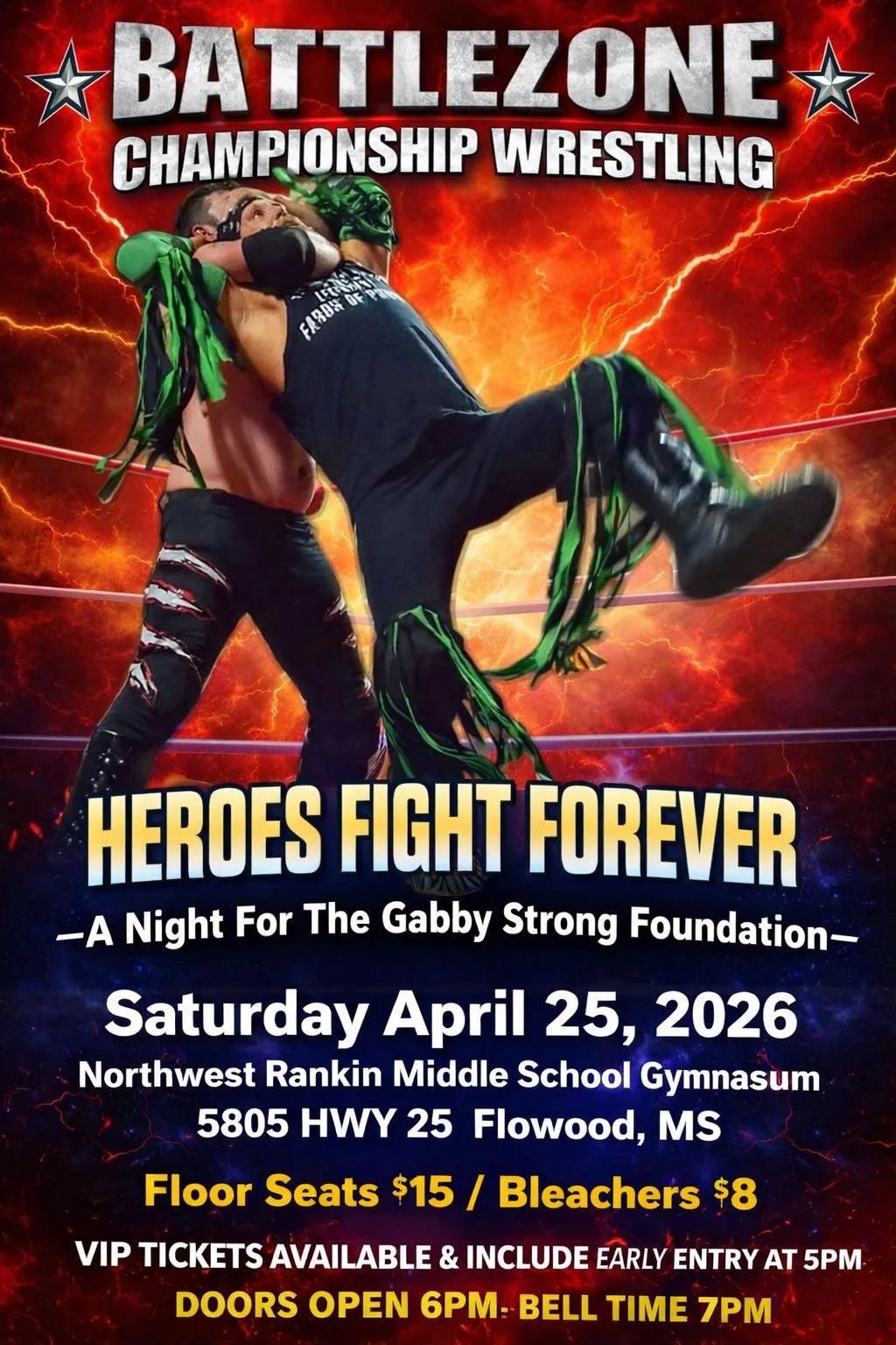 Heroes Fight Forever - Wrestling at Northwest Rankin Middle School
