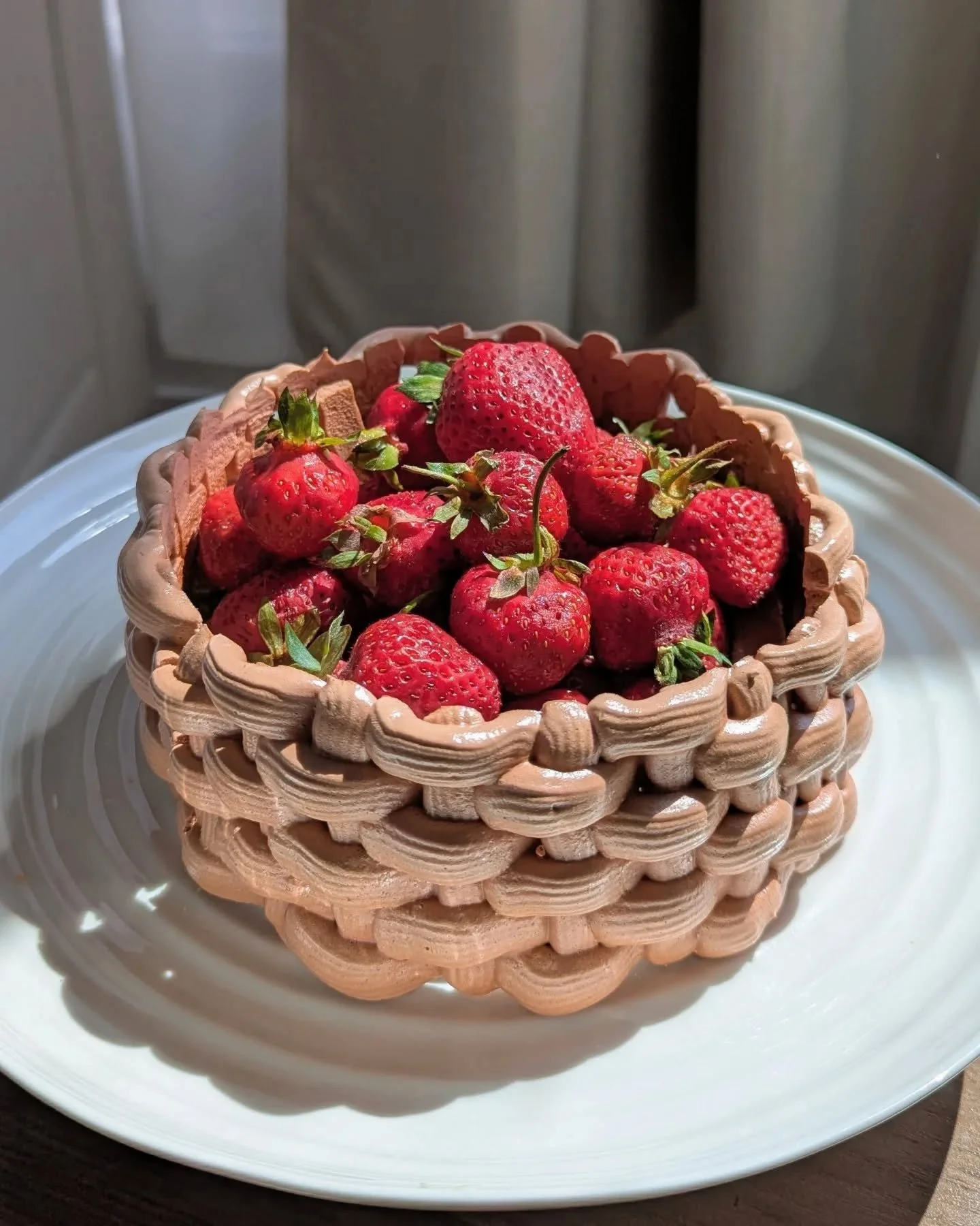 I will be adding &quot;Pavlova Architect&quot; to my resume because this Strawberry Basket Pavlova 🍓🧺 took me 4 attempts to figure out!!

Attempt 1 - egg whites wouldn't whip up (turns out there's such thing as bad egg whites??)

Attempt 2 - piped 