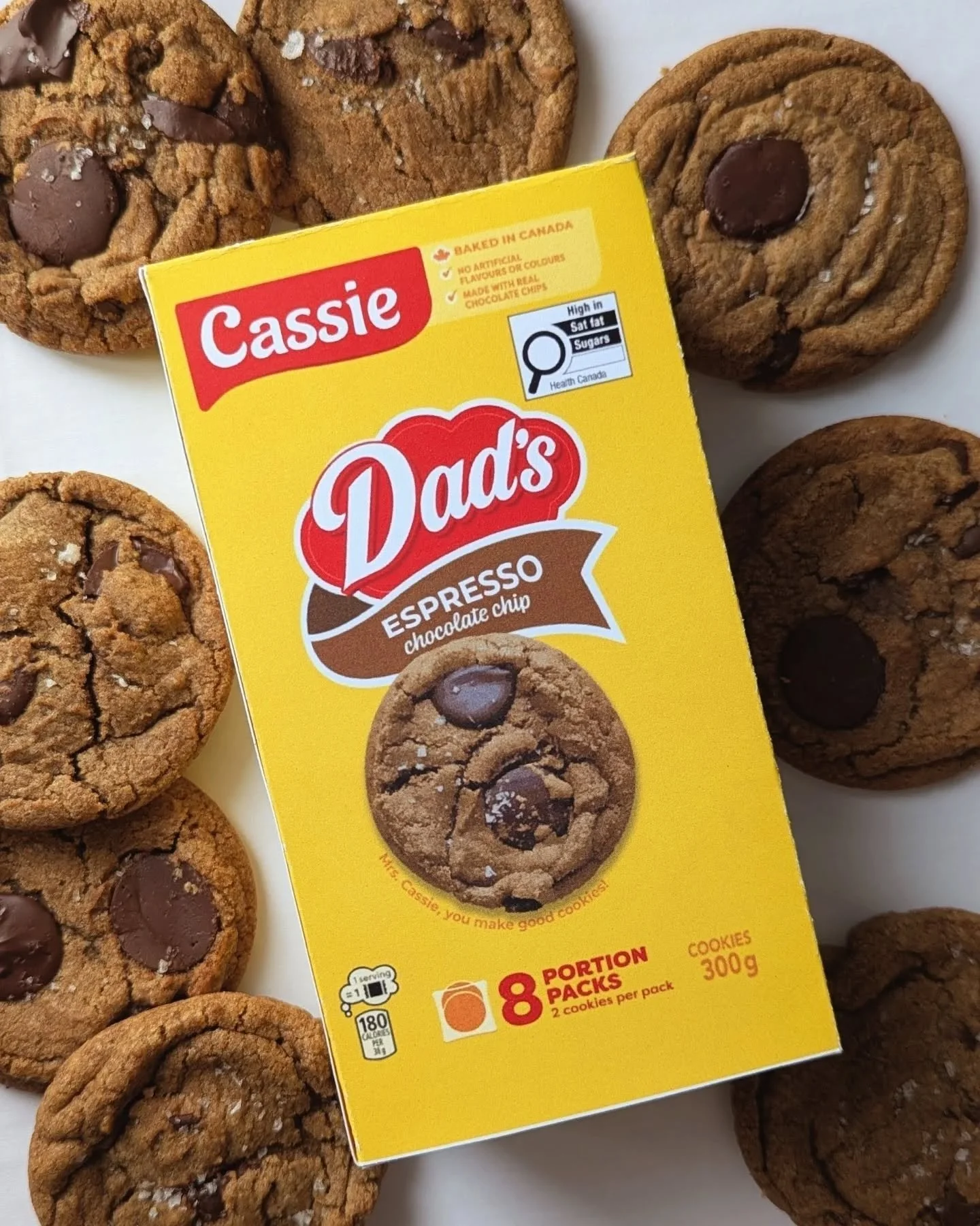 Dad&rsquo;s Espresso Chocolate Chip Cookies 🍪☕️

I started a tradition 2 years ago where I remake a popular snack brand as a birthday gift for my dad.

This year, I recreated Dad&rsquo;s Cookies &mdash; a Canadian brand best known for its oatmeal co