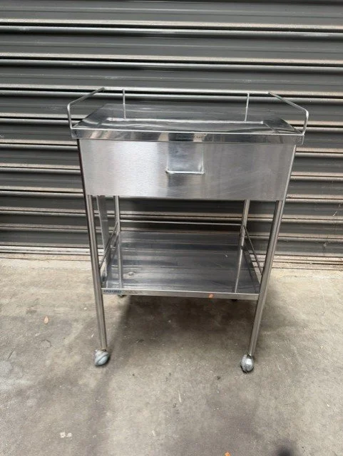 Stainless Steel Trolley (60 x 45 x 95) with Drawer