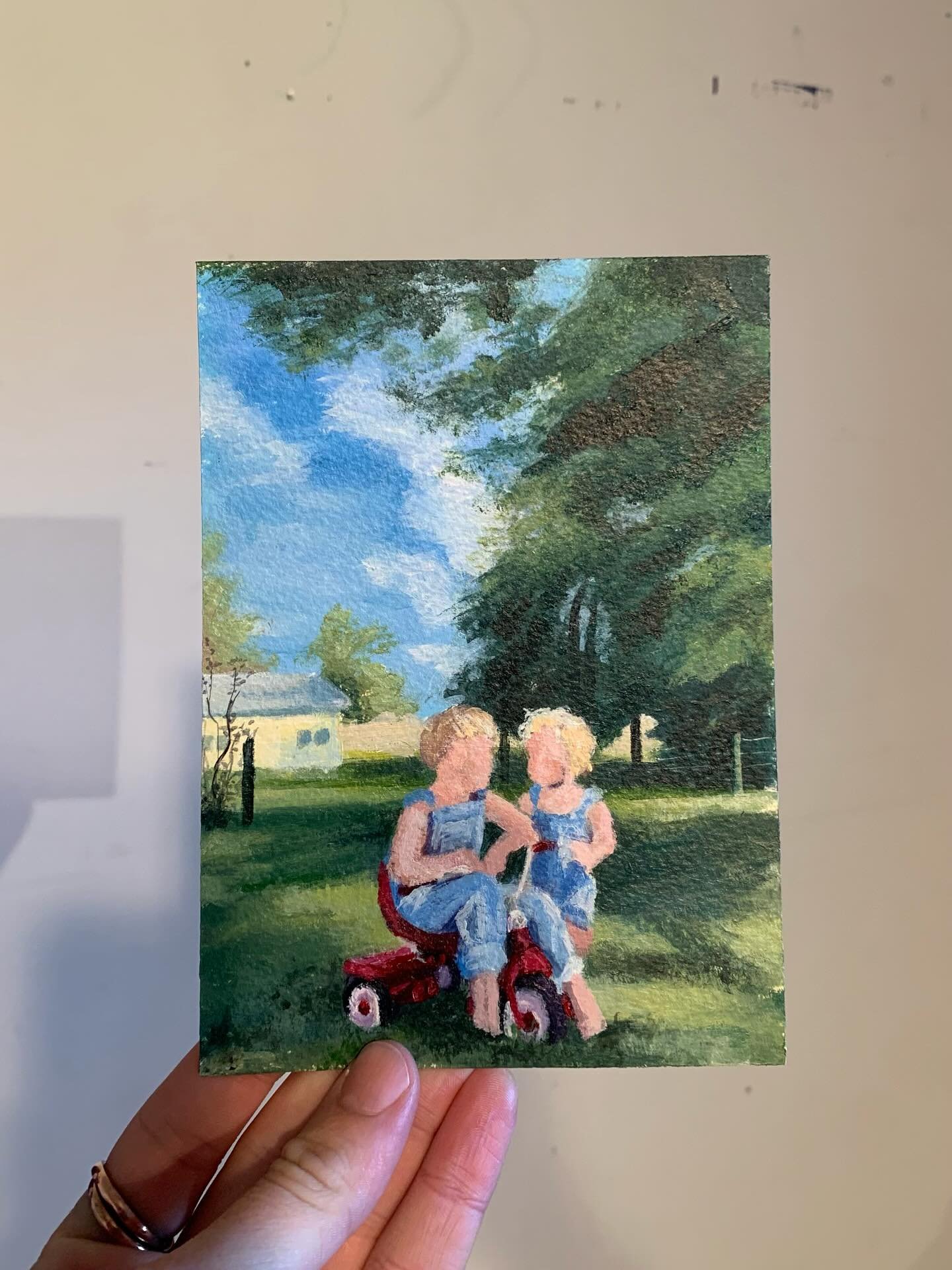 Mini Commissions Available! ✨

I recently recreated the sweetest picture of my friends&rsquo; children in their backyard this summer. The light, the vibrancy, and life of the moment came out so beautifully with the acrylics and I for one am so obsess