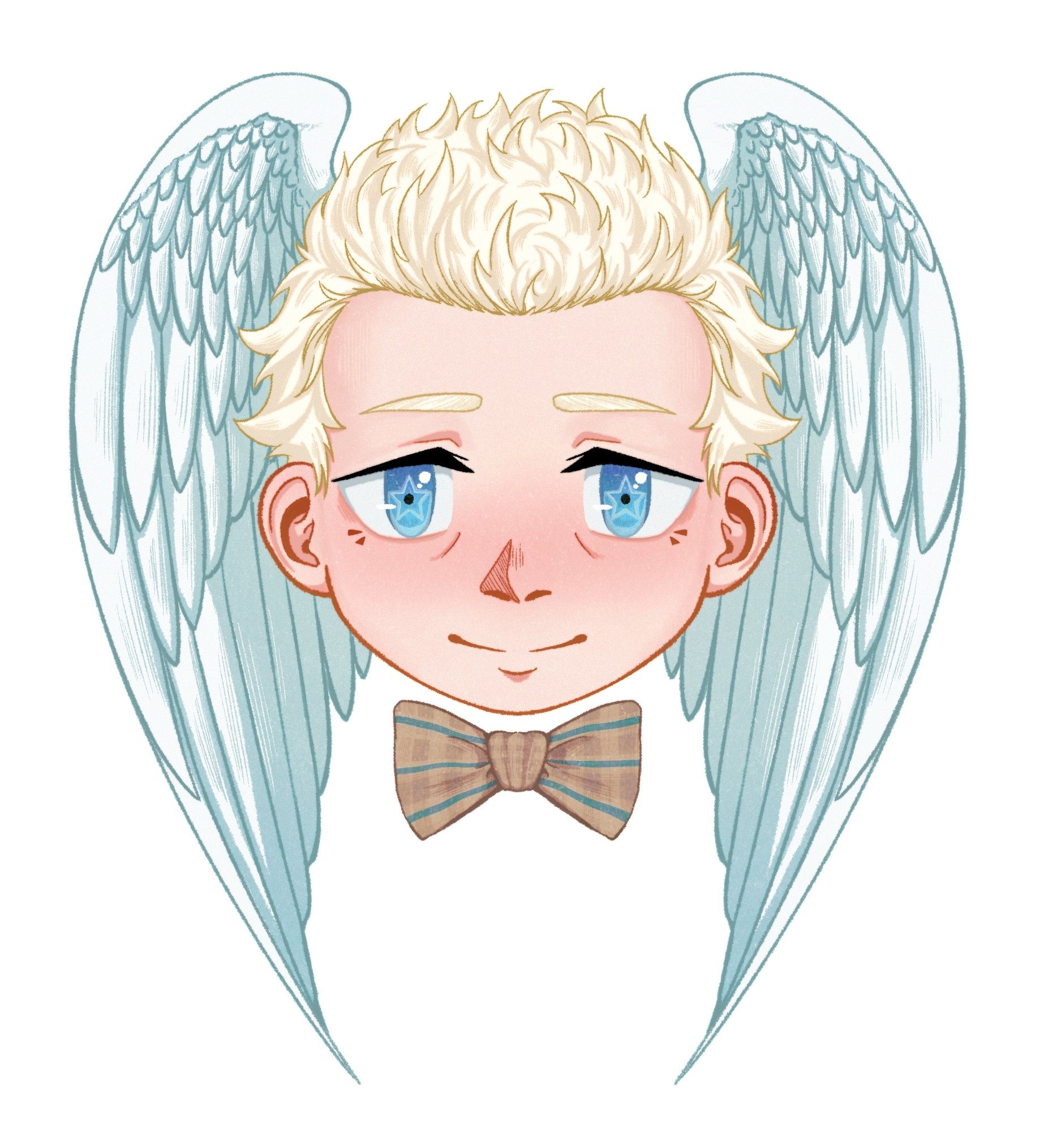 Aziraphale Keychain