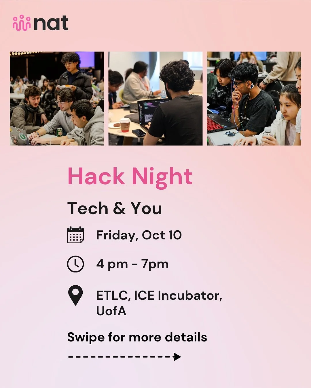๐ Ready to build, create, and collaborate? 
Join us at Hack Night —Learn with mentors, and make new friends along the way. Let’s innovate together!๐กโจ