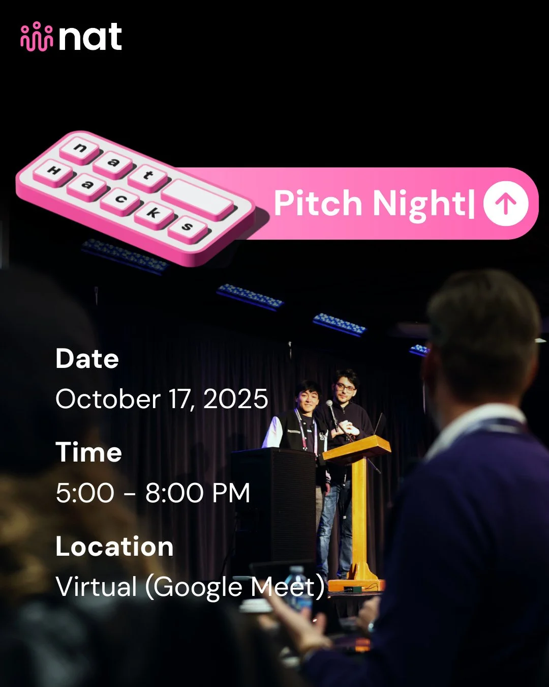 ๐ฃ Pitch Night is here!โ 
โ 
Our Problem Providers are flipping the script — instead of pitching solutions, they’re pitching the problems they want you to solve.โ 
Hear real-world challenges in health, education, and sustainability from Albe