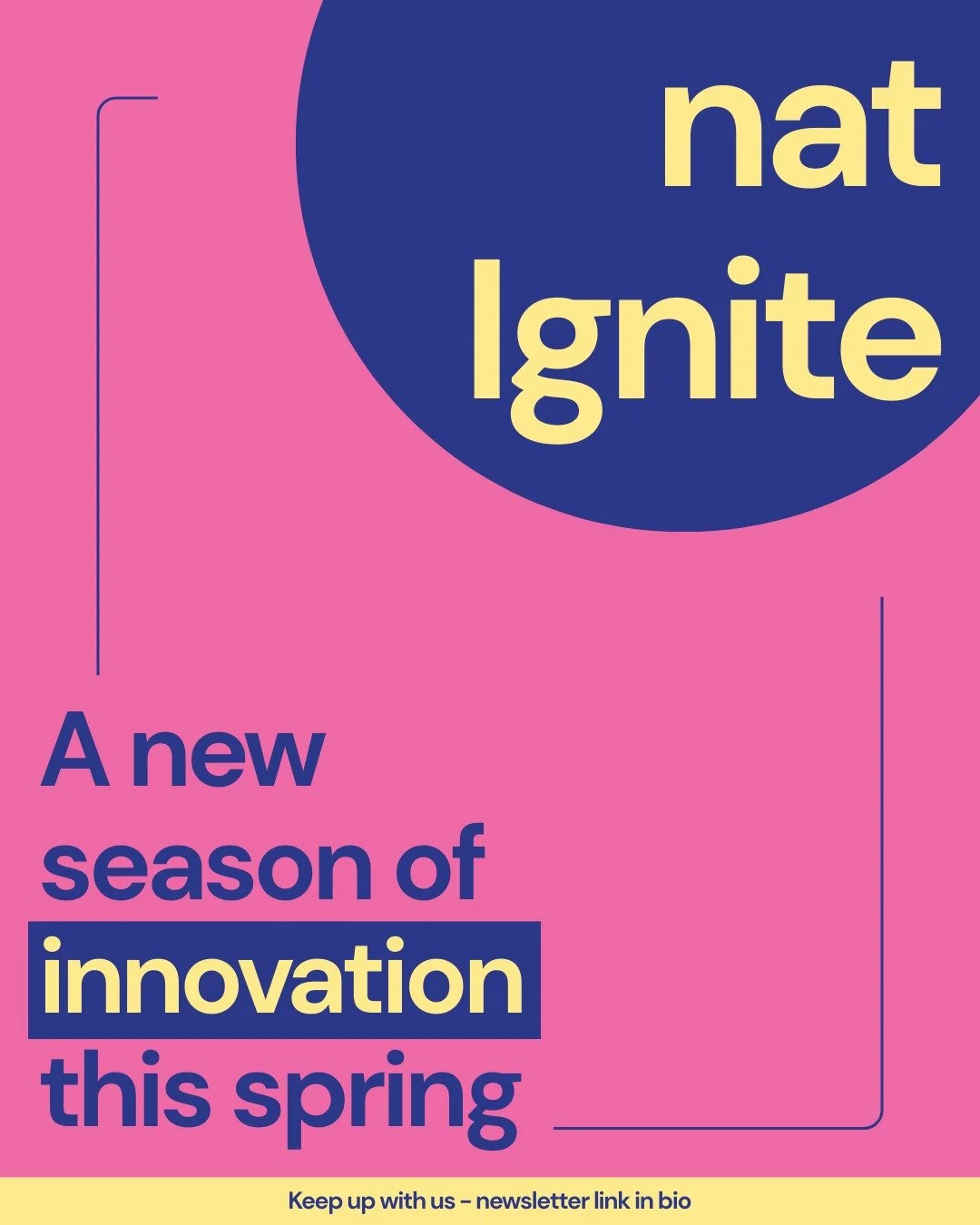 😉 Did you miss us? natIgnite is back this spring! We&rsquo;re looking forward to hosting the space where creativity sparks. Stay in the loop by signing up for our newsletter to know when registration opens - link in bio.⁠
⁠
Until then&hellip;