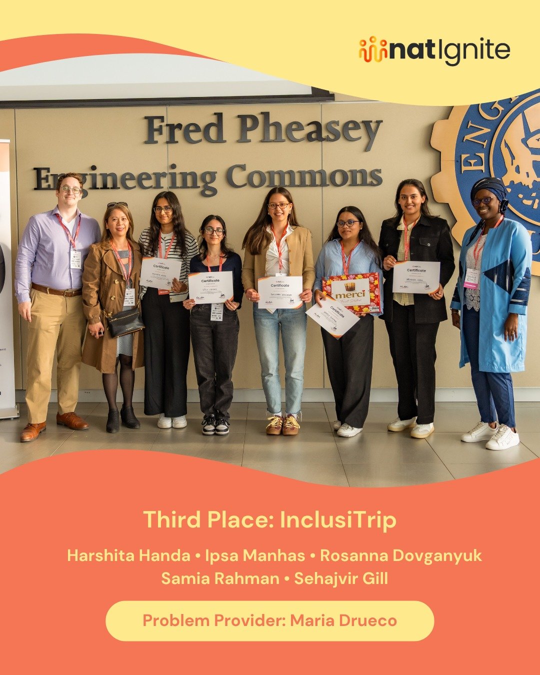 🥉 3rd Place at natIgnite2026 goes to InclusiTrip! 🌍

InclusiTrip is reimagining accessible travel by addressing fragmented and inaccurate accessibility information in the travel industry for traveller's with mobility, sensory, and cognitive needs.✈