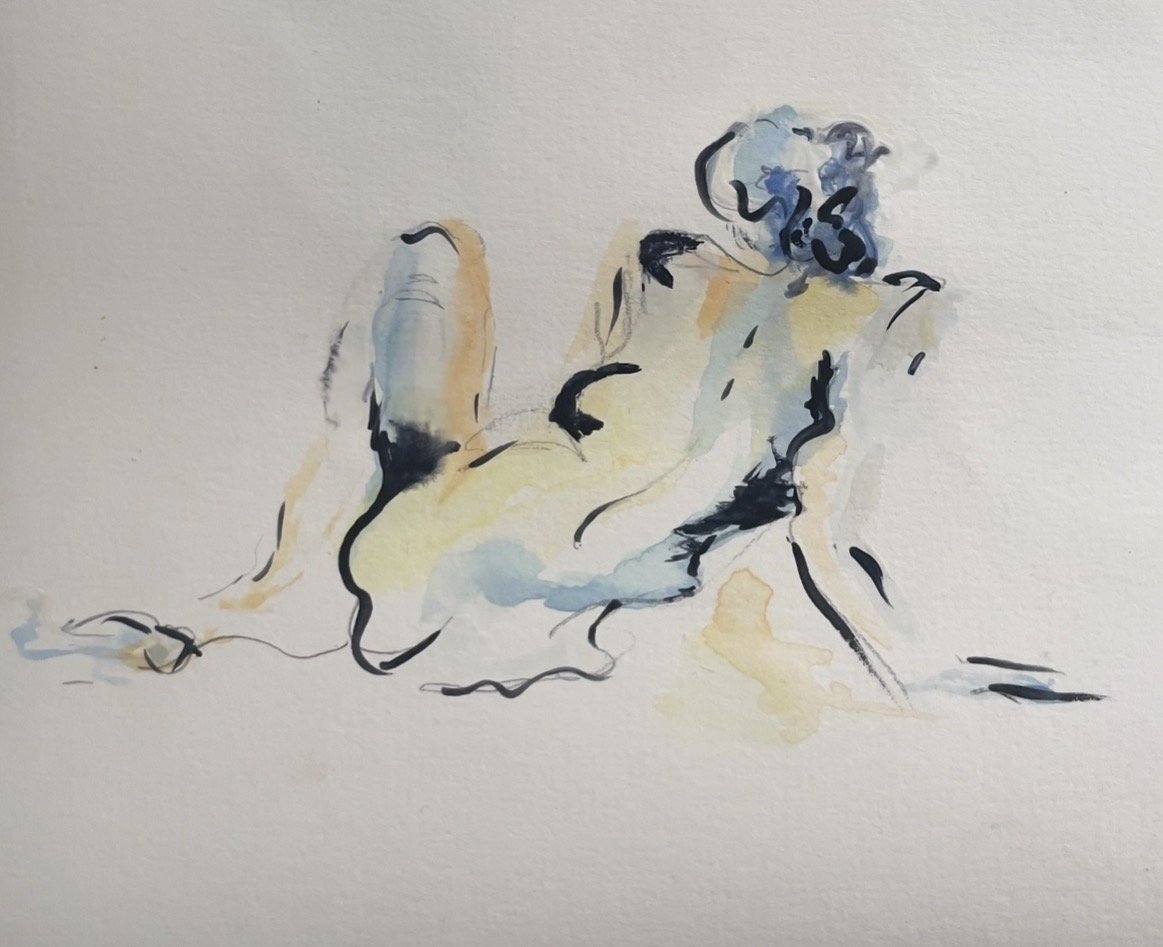 'Hour Fourteen' 
Watercolour on parchment