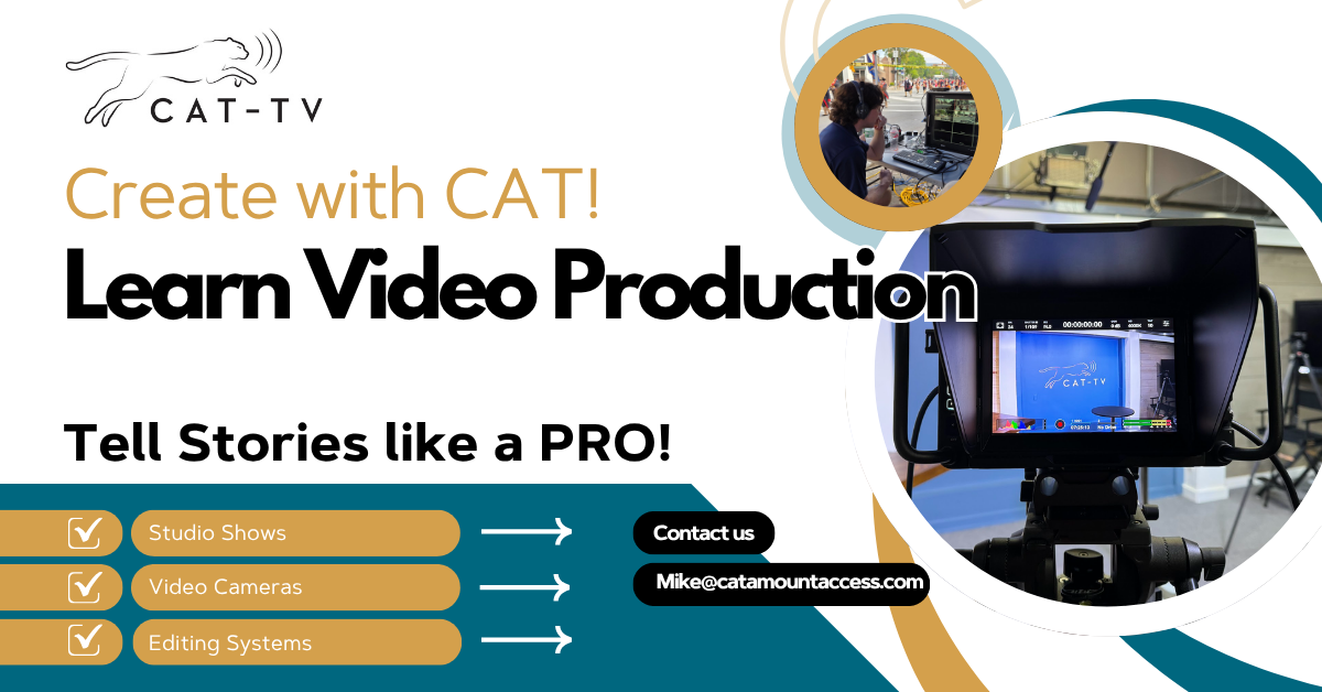 Ever wanted to create your own show, podcast, or videos? CAT-TV can help you make it happen!